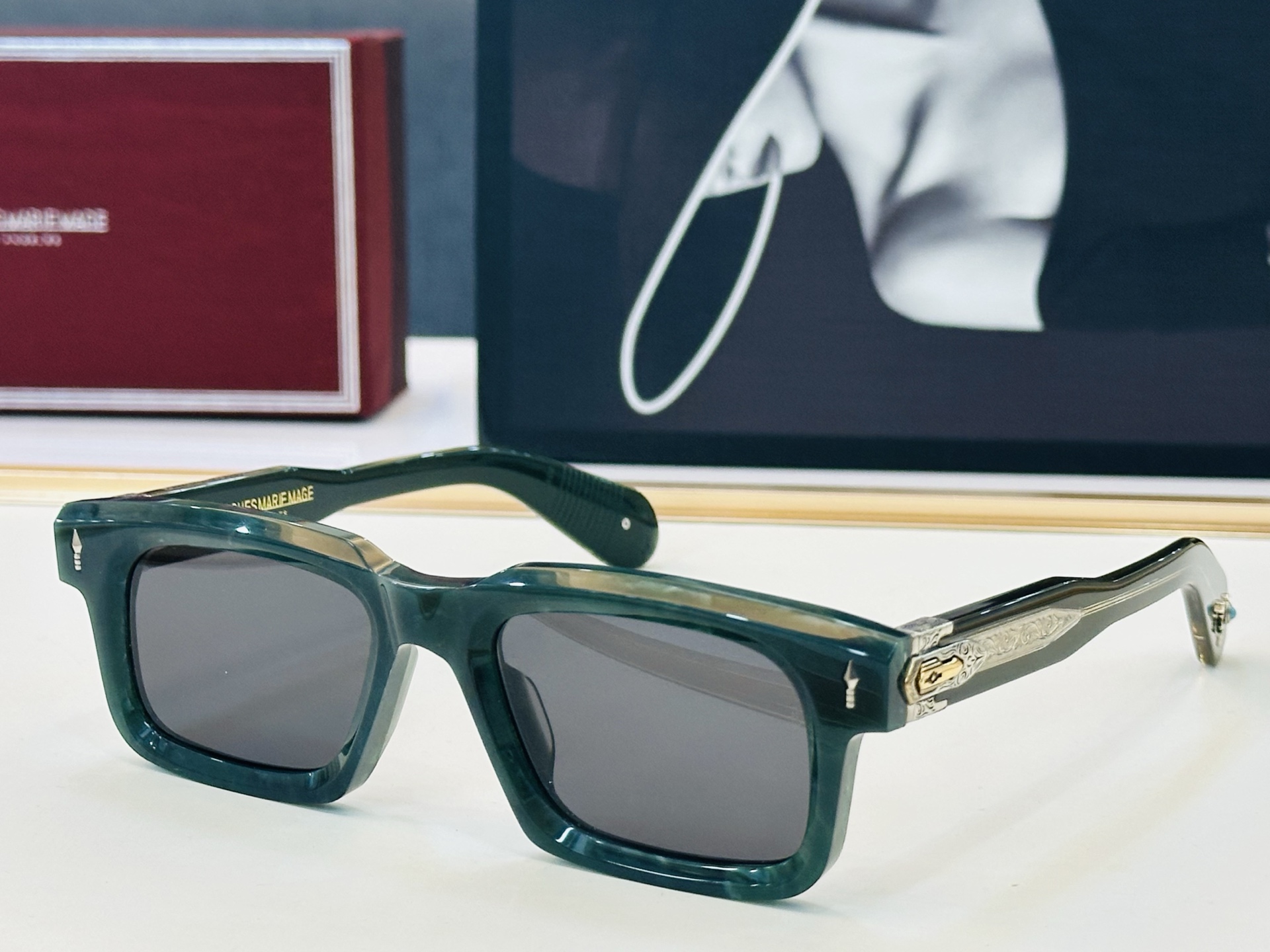 JACQUES MARIF 日本手工眼镜 镜框採用上板材打造出  SIZE：50口20 H高品质 