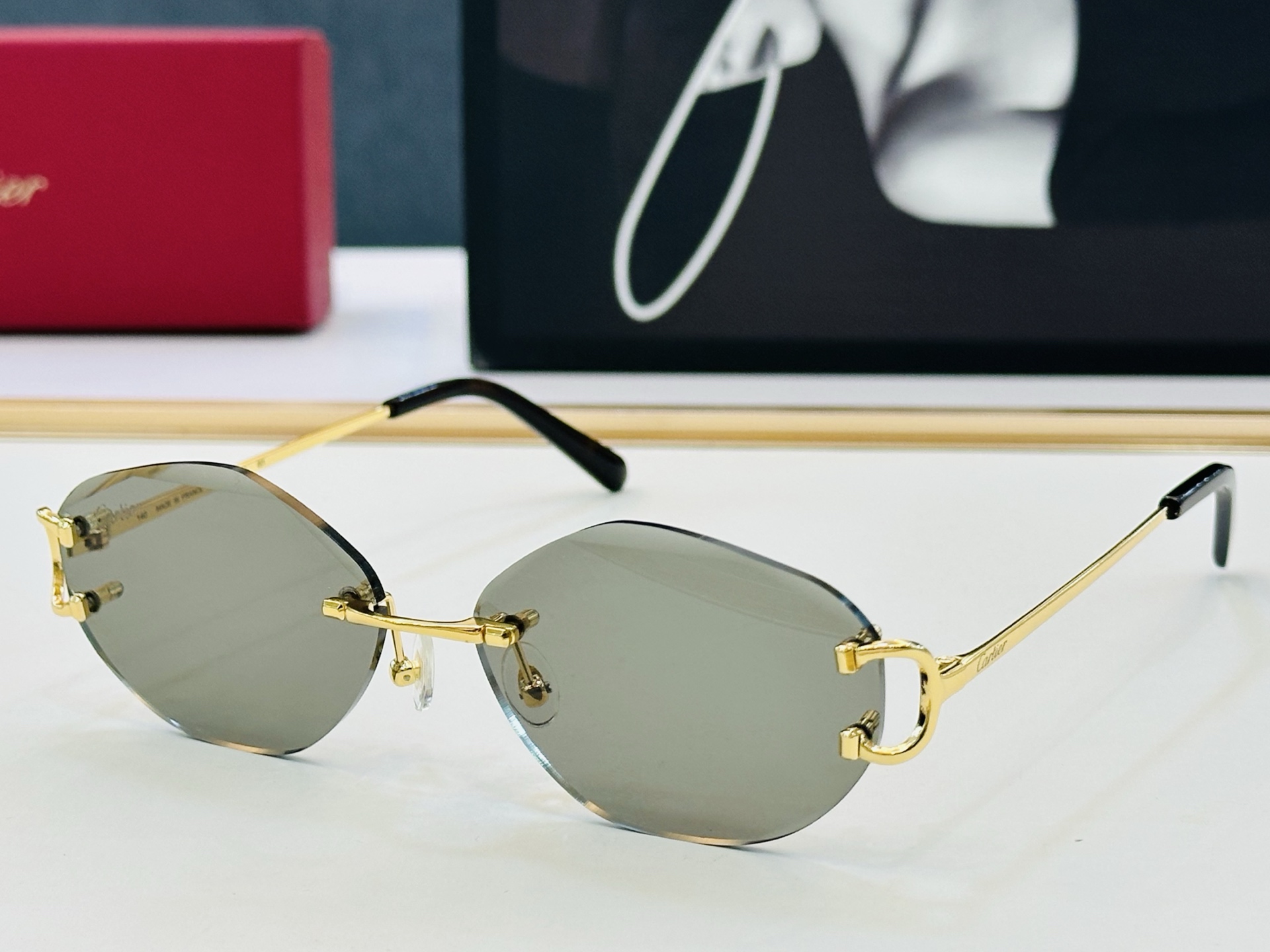 🆕 原版Cartie* 卡家 官网经典款 太阳镜 CT0092O   Size：57口18-140电镀工