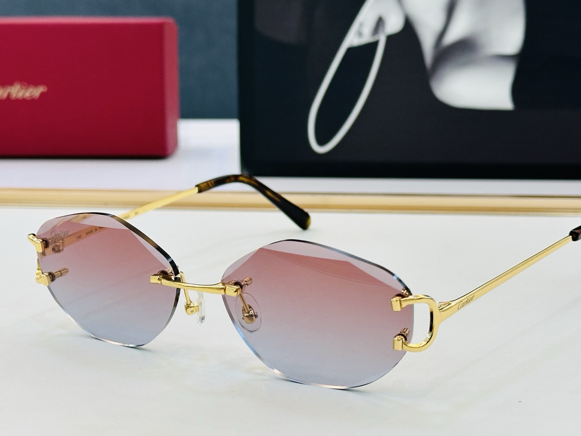 🆕 原版Cartie* 卡家 官网经典款 太阳镜 CT0092O   Size：57口18-140电镀工