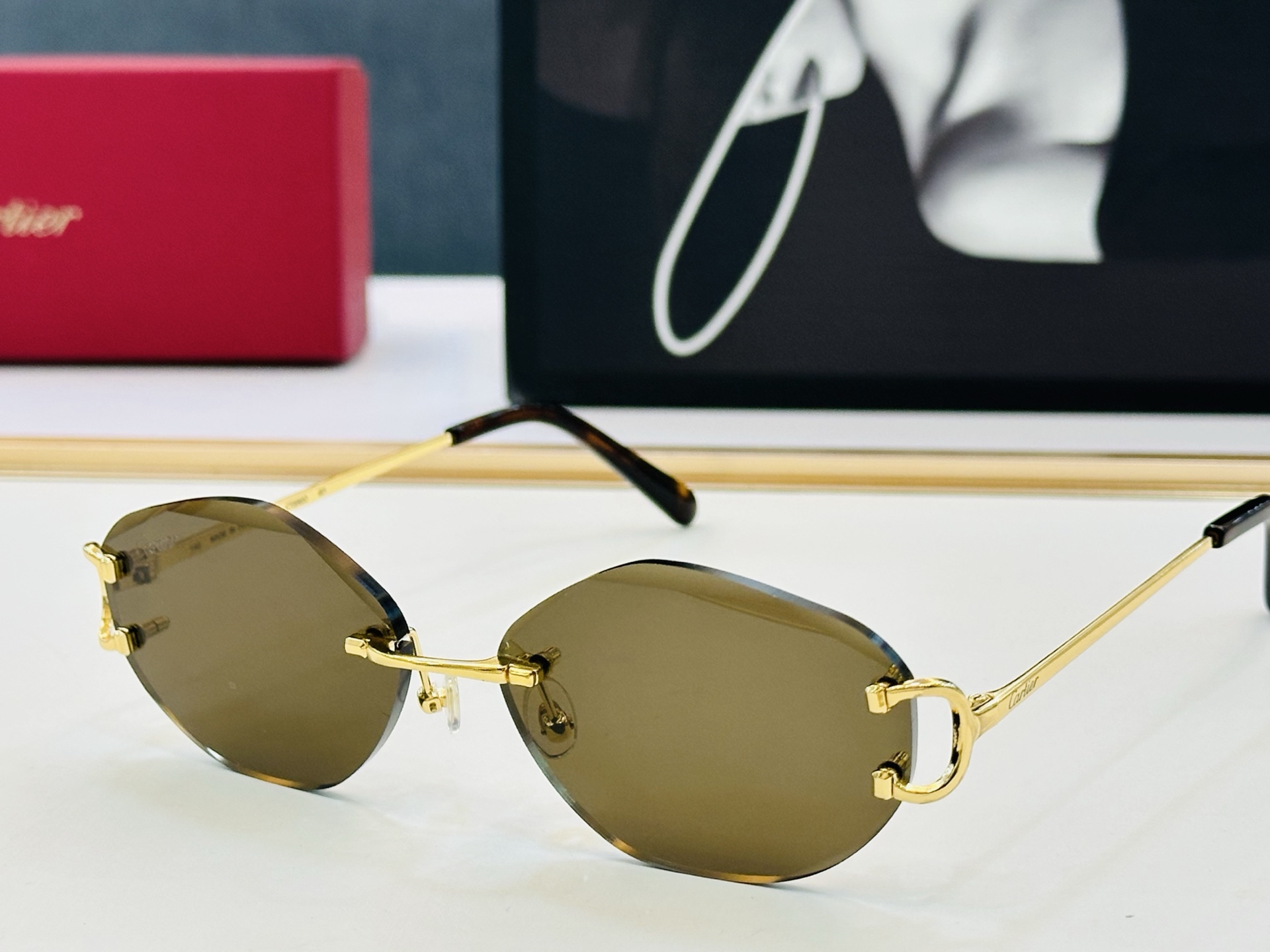 🆕 原版Cartie* 卡家 官网经典款 太阳镜 CT0092O   Size：57口18-140电镀工
