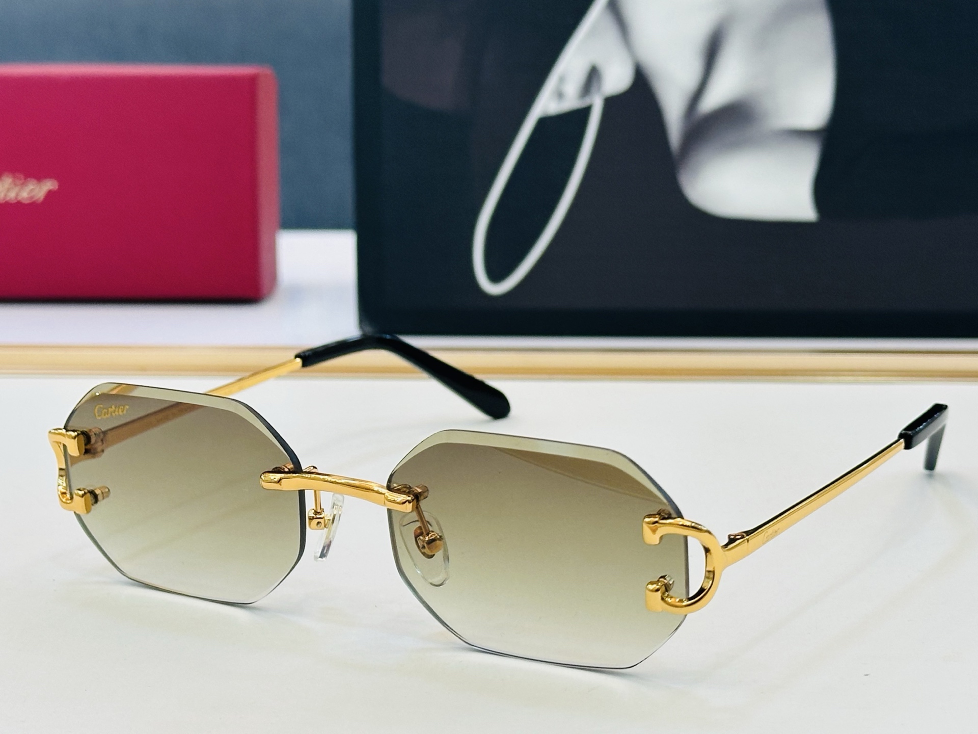 🆕 原版Cartie* 卡家 官网经典款 太阳镜 CT0092S Size：56口17-135 电镀工艺