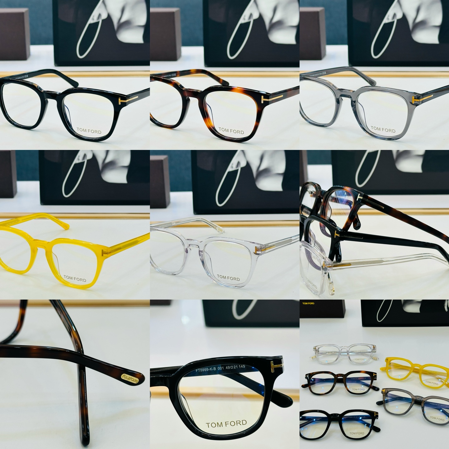 🆕款 TOM FORD🏇汤姆家 MODEL: FT5999-K Size：49口21-145  😍L时尚