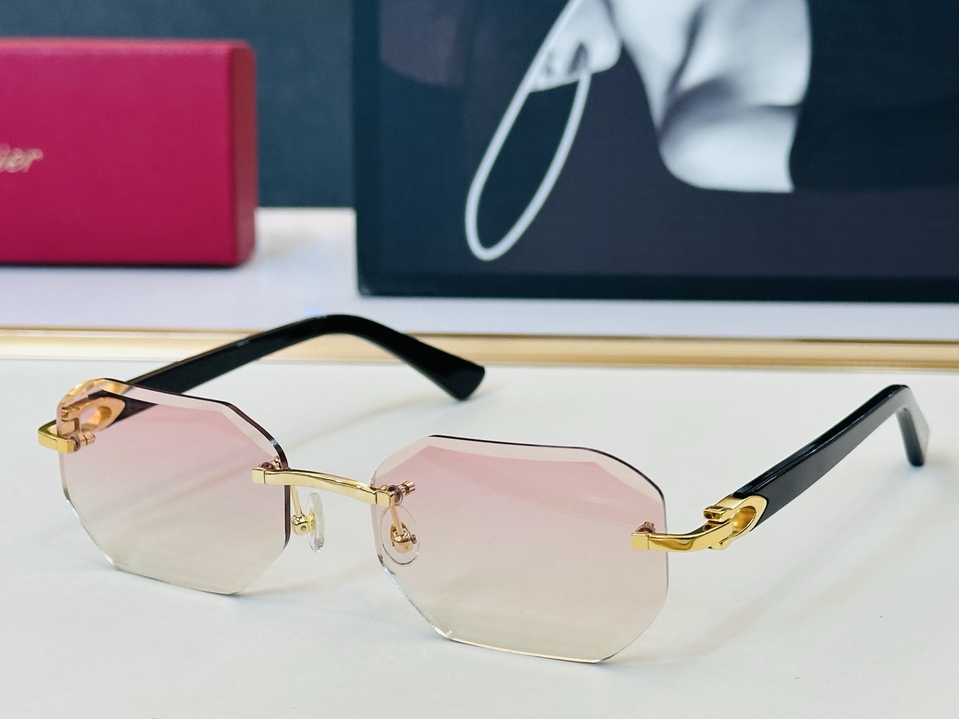 🆕 原版Cartie* 卡家 官网经典款 太阳镜 CT0287   Size：56口18-140  电镀工艺精湛大牌品 