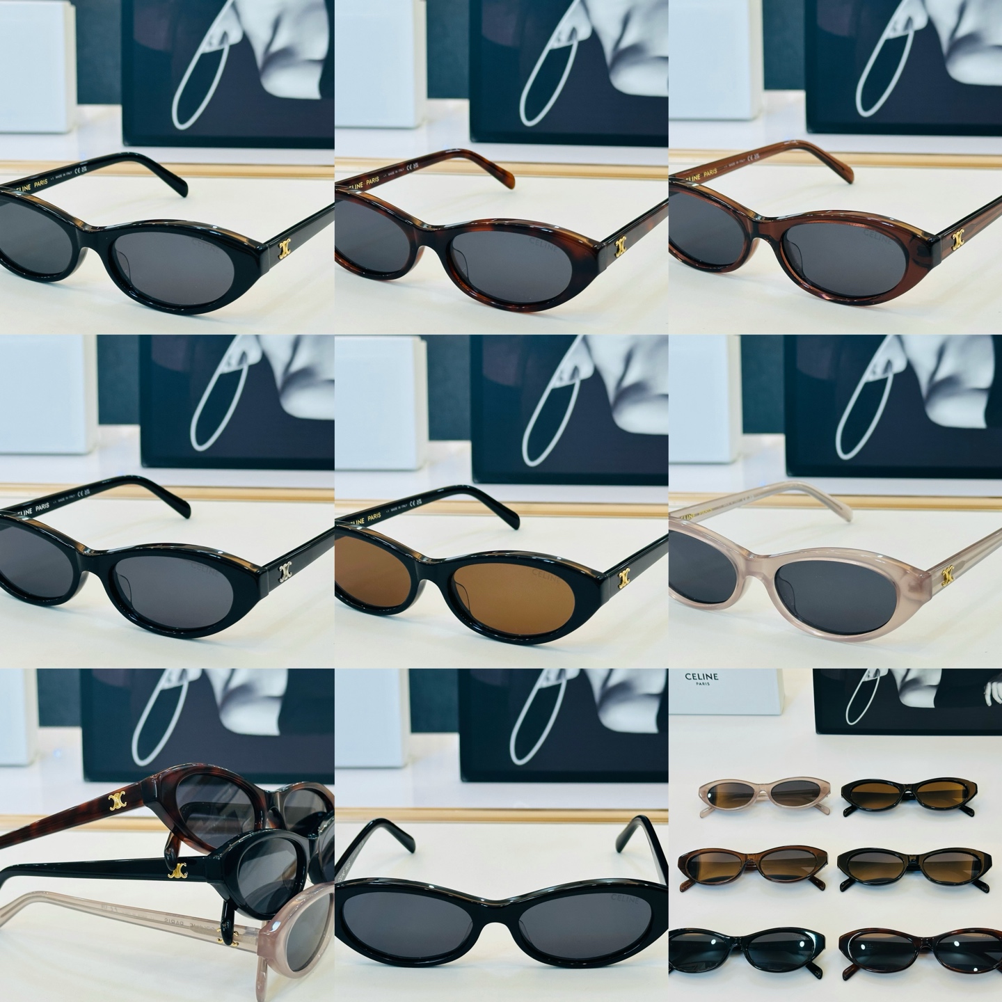 【CELINE】赛琳 CL40353U Size：54口17-145 一直热销的款式，欧美风 光泽度好  C质感强  工