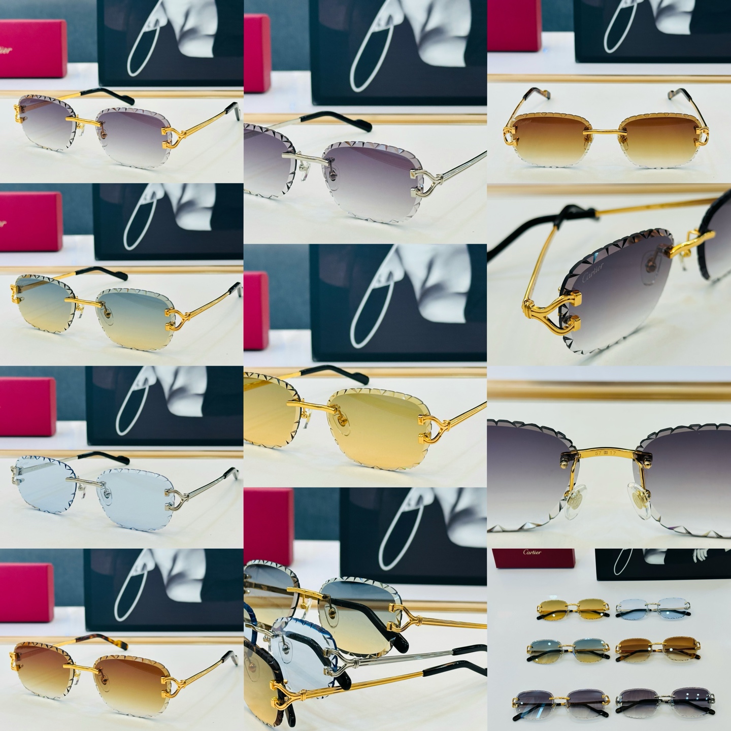 Cartie* 卡家 CT7413 太阳镜 Size：57口17-142工艺精湛气质十足！b男女同款 高品质 