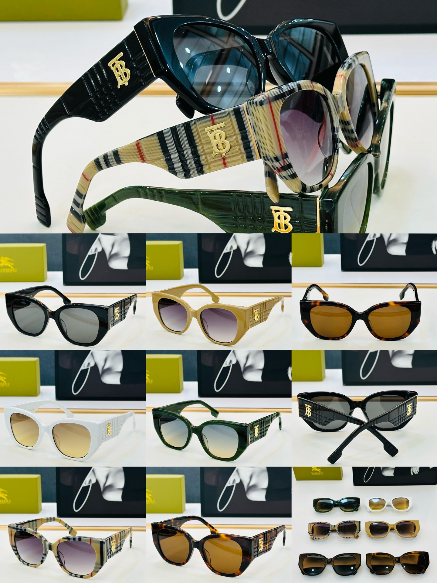 高品质✨BURBERR*✨ 巴家 BE6020 Size：54口19-145 女款太阳眼镜[得意]🌲🌲 J高品质 特色镜