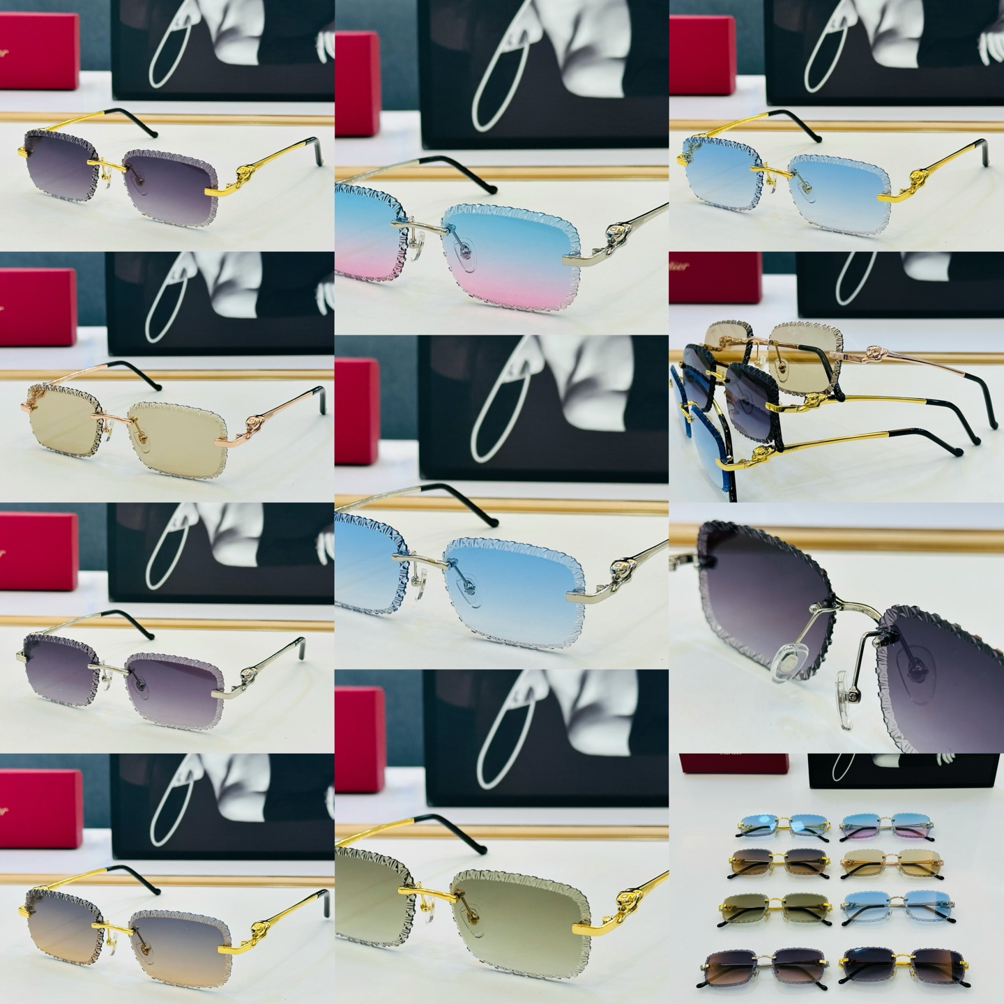 Cartie* 卡家 太阳镜 CT0803O Size：55口16-140 电镀工艺精湛气质十足！J男女同款 