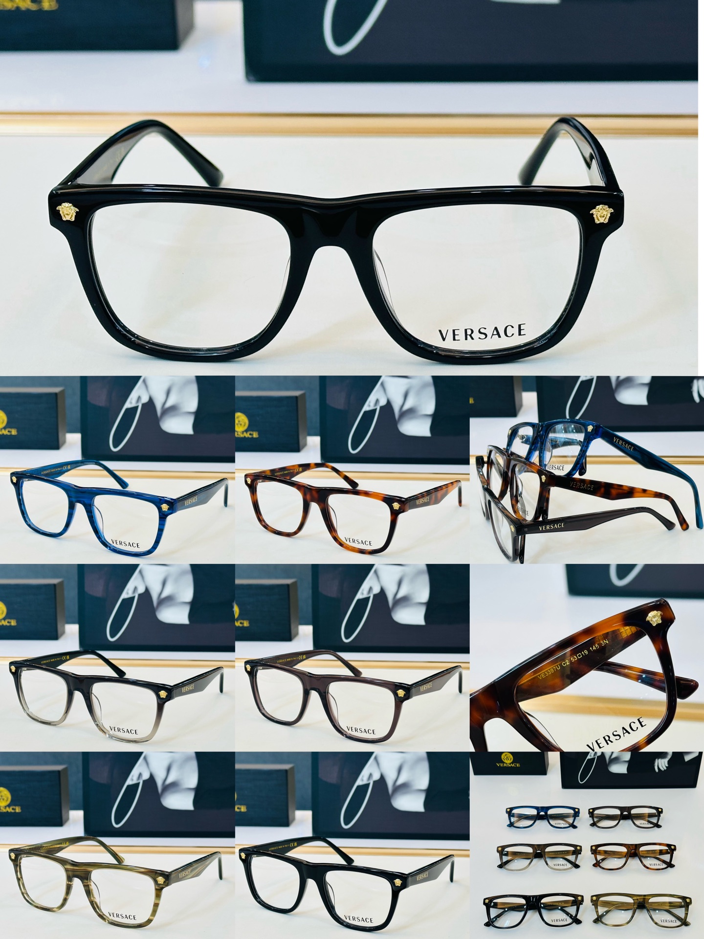 ‼️范思家 VE3397U 👍 Size ：53口19-145 绝对要买😎真心美的让人心动  品质非常完美 J配光架 