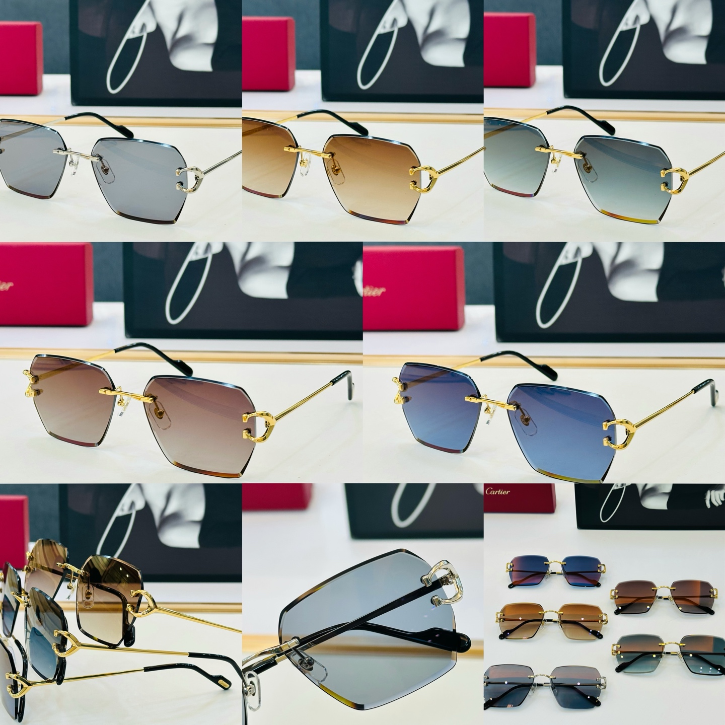 Cartie* 卡家 太阳镜 CT0466S Size：56口18-140 电镀工艺精湛气质十足！H男女同款 