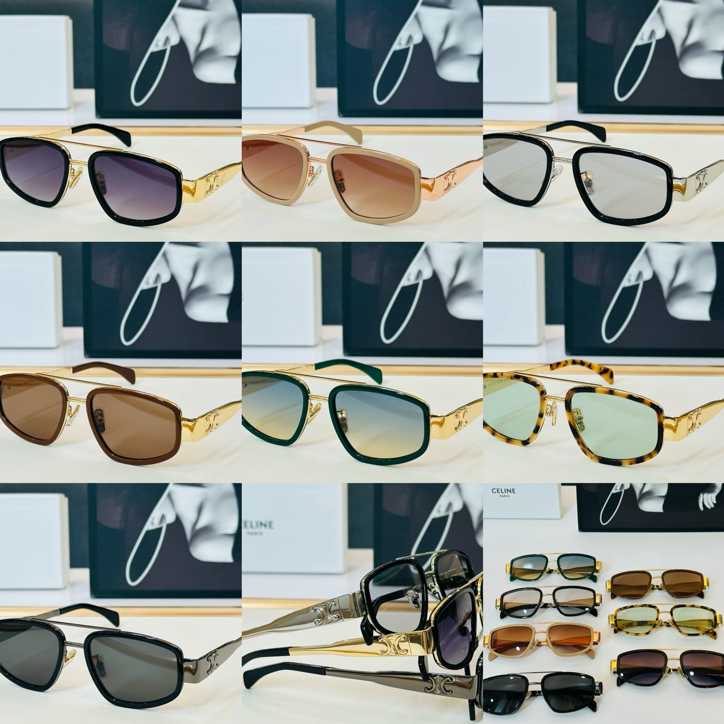 【CELINE】赛琳 CL40337F  Size：53口20-145    一直热销的款式 欧美风 L光泽度好 质感强