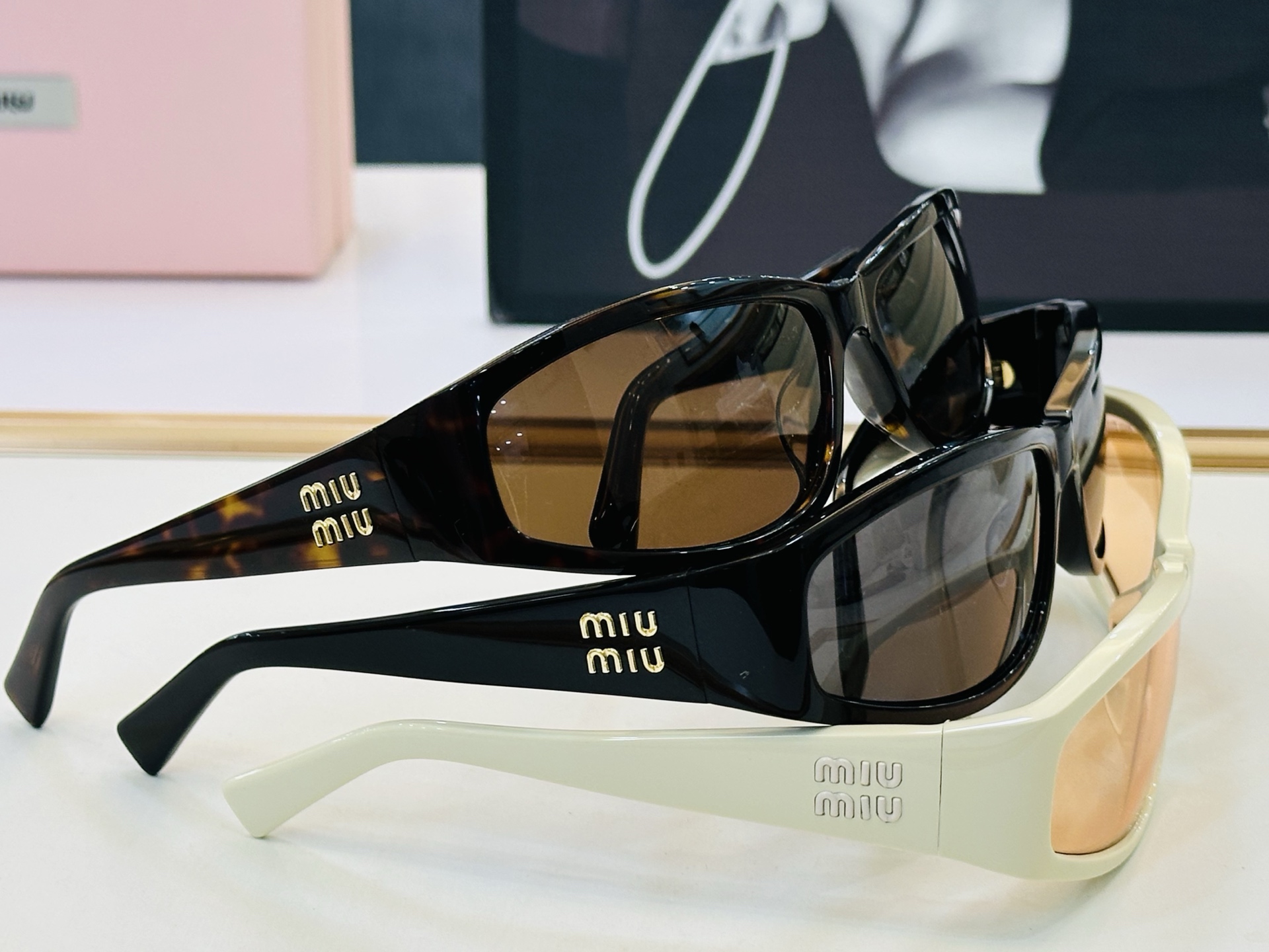 谬家 MU C06SU Size：69口15-115 女士太阳眼镜 [玫瑰][玫瑰] 高档 FD时尚墨镜潮人[强][强]