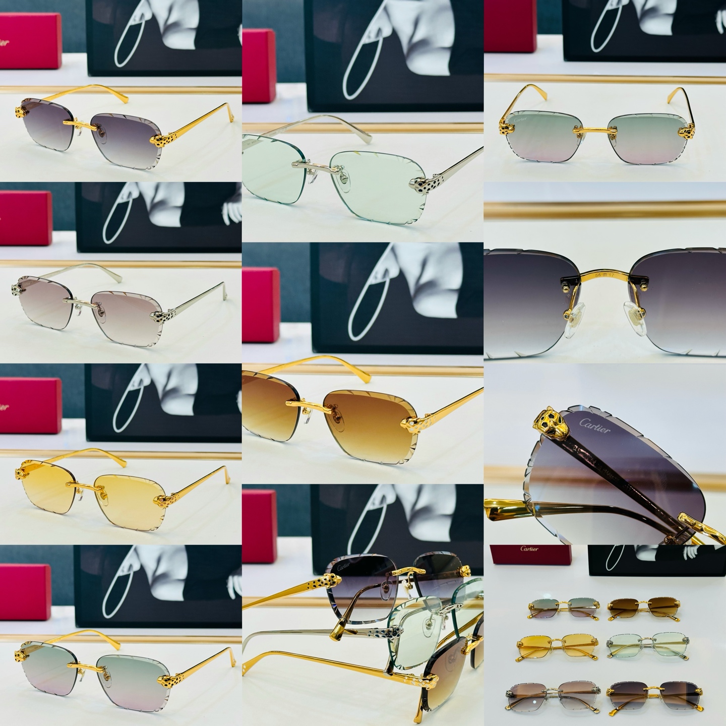 Cartie* 卡家 CT7448S  太阳镜 Size：56口17-143 工艺精湛气质十足！b男女同款 高品质 