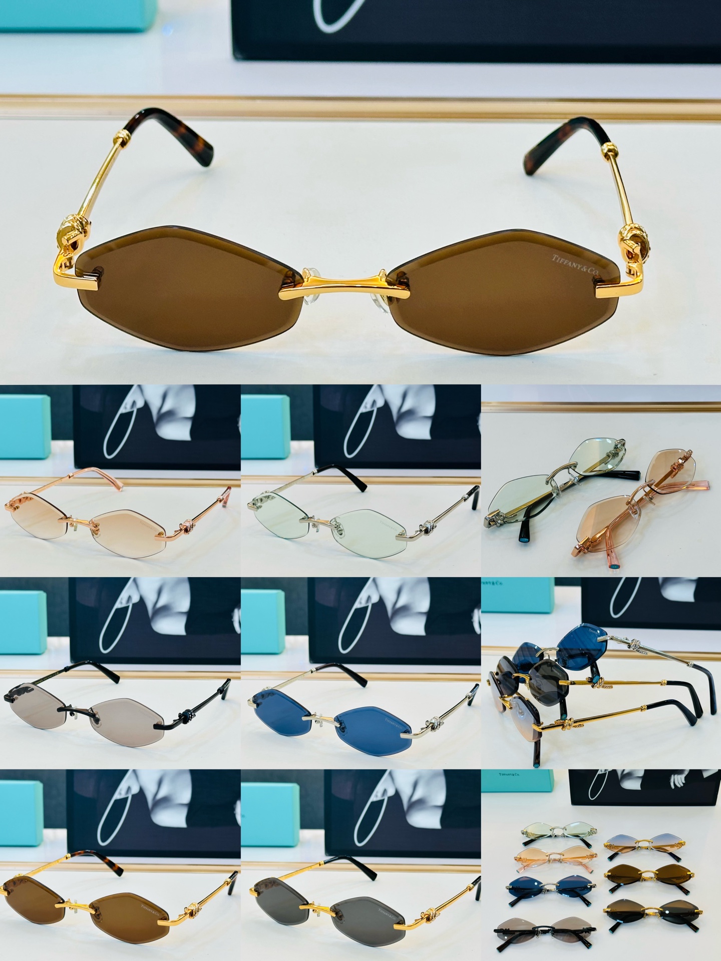 蒂芙家 Tiffany & CO. TF2021L Size：57口19-145  时尚太阳镜架 👍b多色可选 太阳镜 