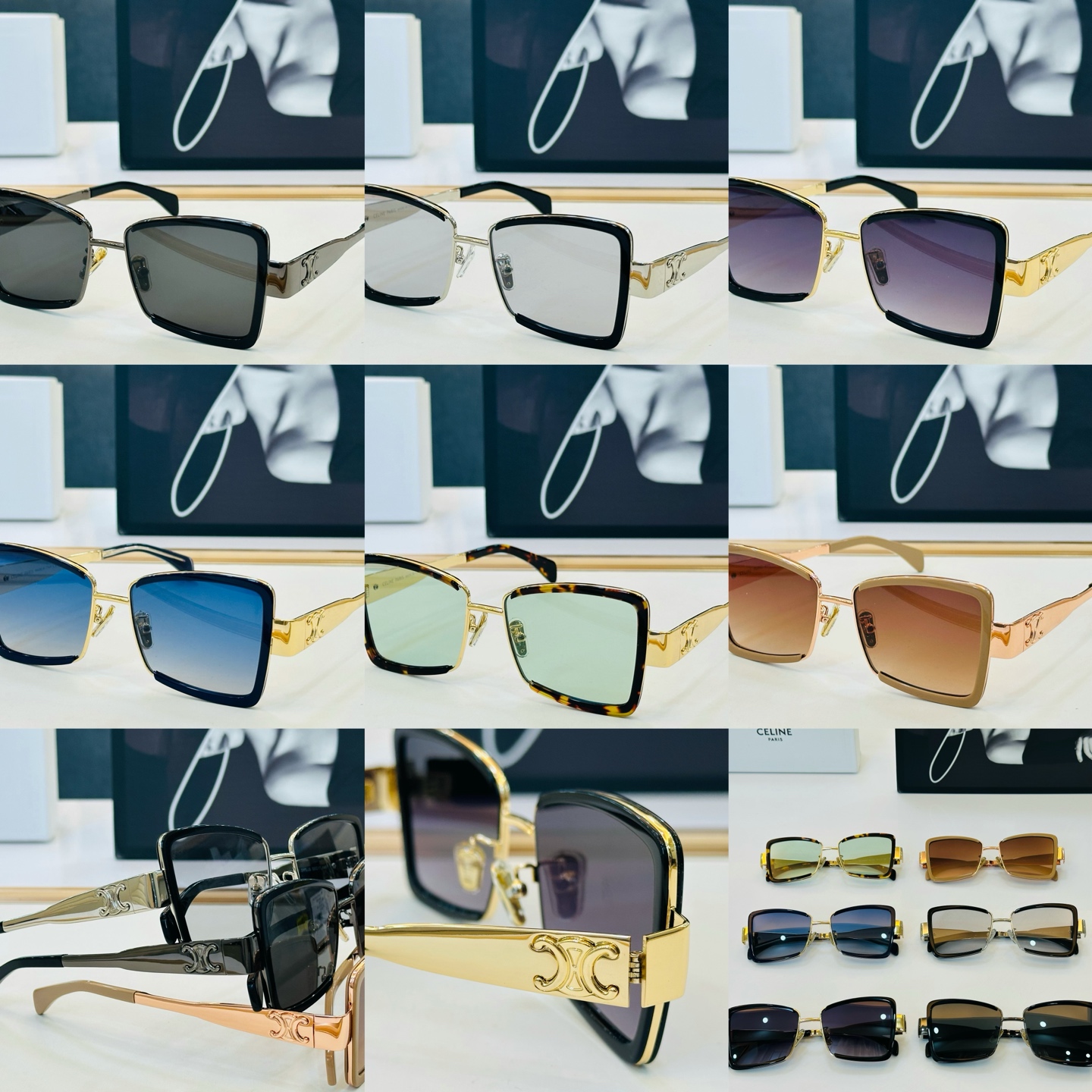 【CELINE】赛琳 CL40338F  Size：53口17-145 一直热销的款式，欧美风 光泽度好  L工艺超赞 