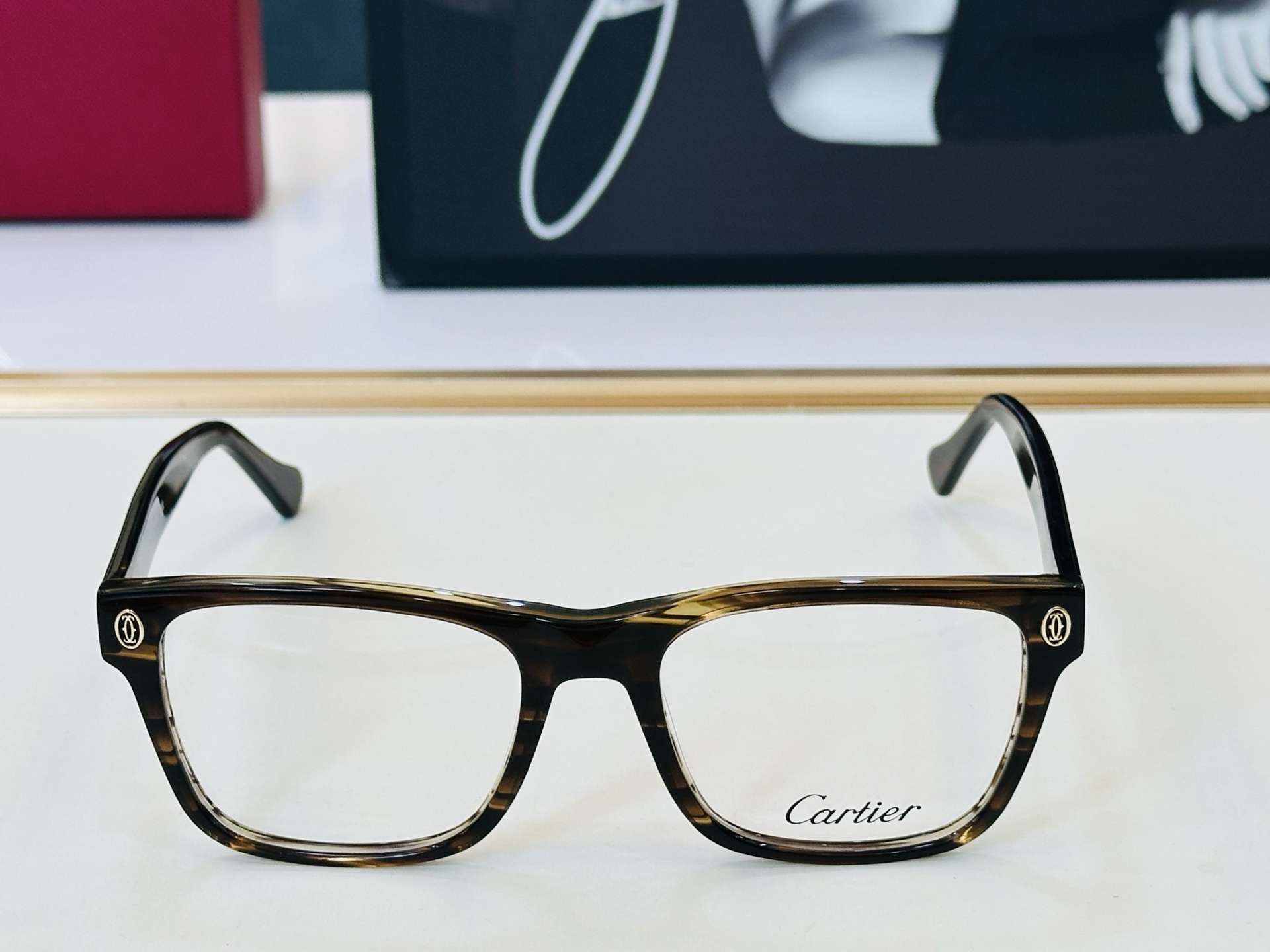 Cartier-卡家 ✨CT00765  Size：54口19-145 不挑脸型 简约大气 时尚休闲 👌👃H 小框型 