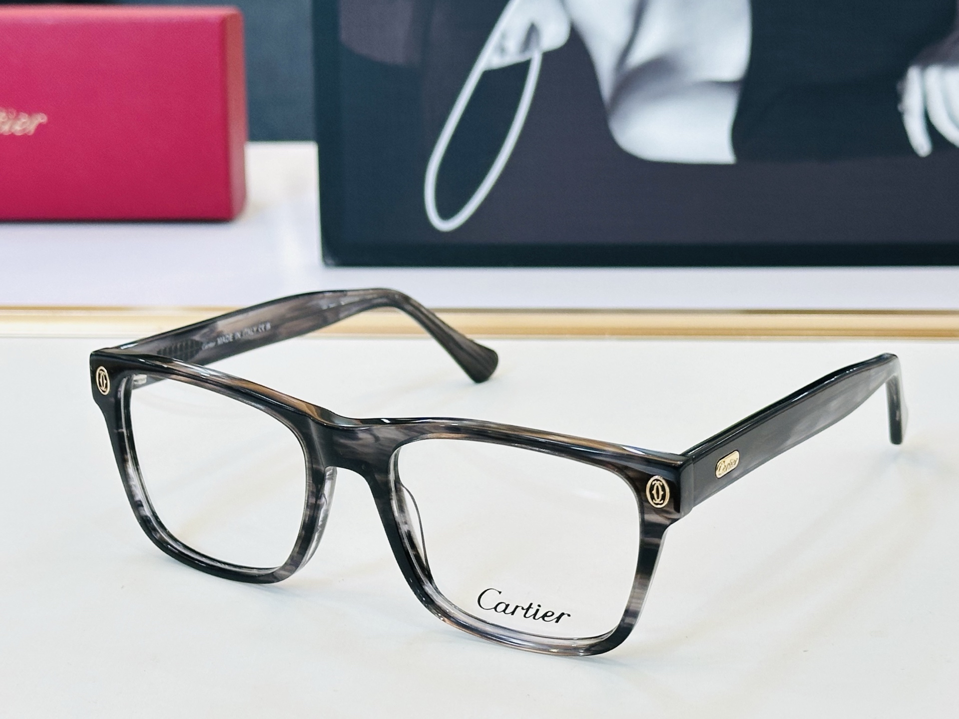 Cartier-卡家 ✨CT00765  Size：54口19-145 不挑脸型 简约大气 时尚休闲 👌👃H 小框型 