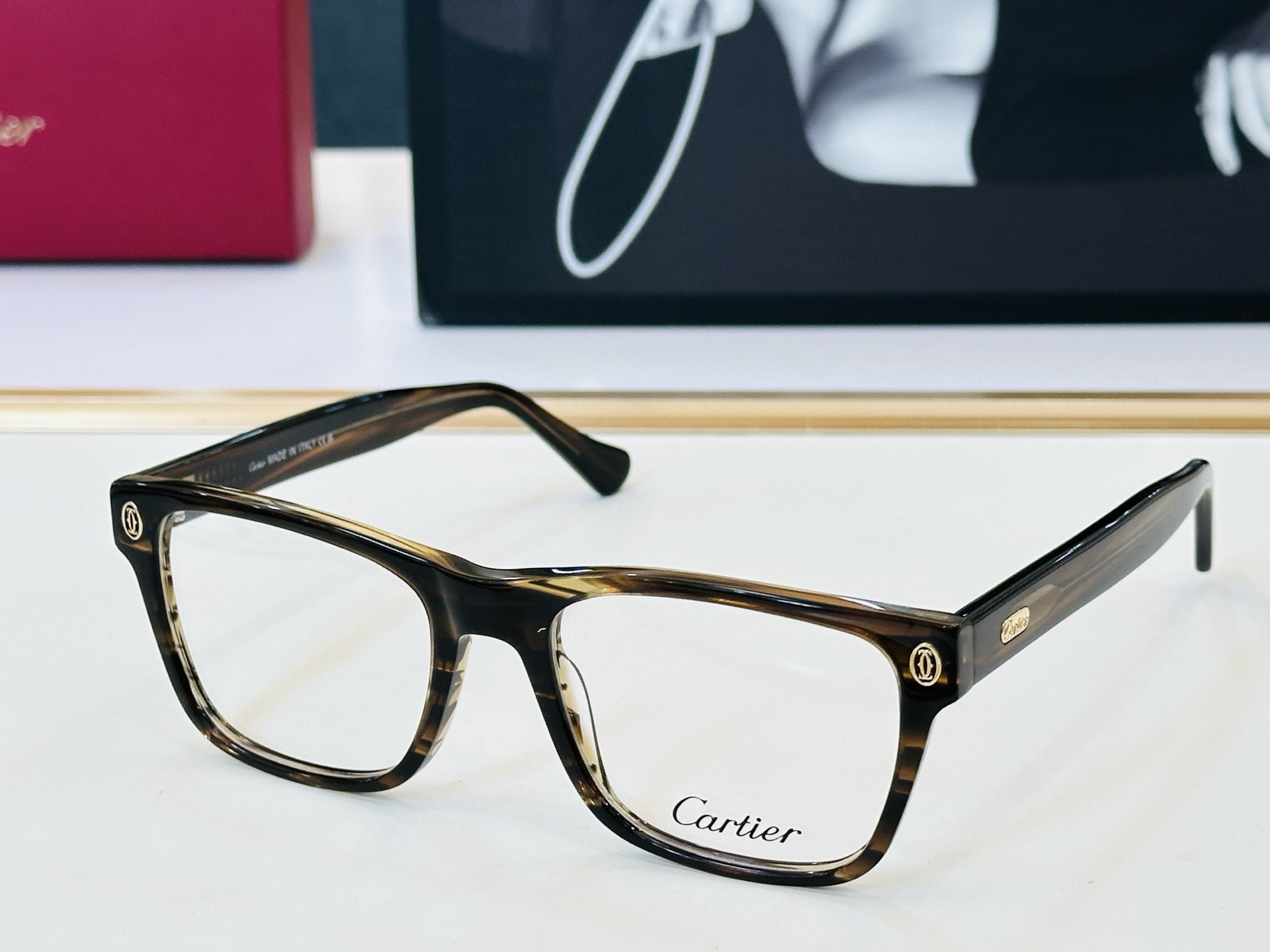 Cartier-卡家 ✨CT00765  Size：54口19-145 不挑脸型 简约大气 时尚休闲 👌👃H 小框型 