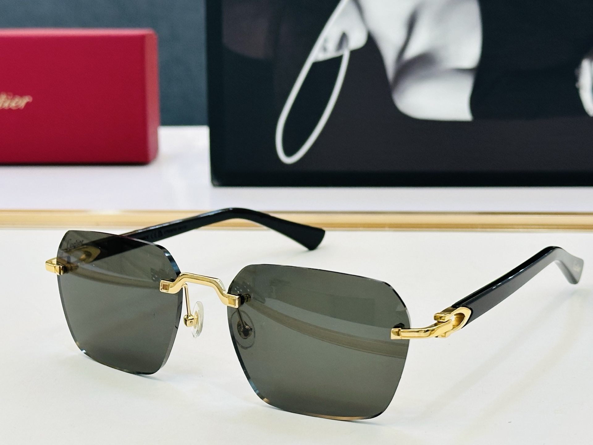 🆕 原版Cartie* 卡家 官网经典款 太阳镜 CT0287O    Size：54口18-140  电镀工艺精湛大牌