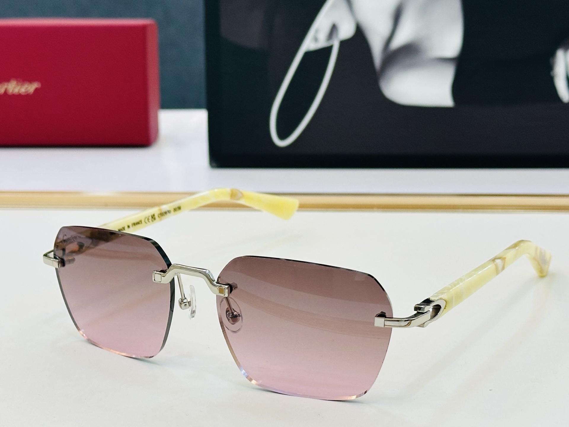 🆕 原版Cartie* 卡家 官网经典款 太阳镜 CT0287O    Size：54口18-140  电镀工艺精湛大牌