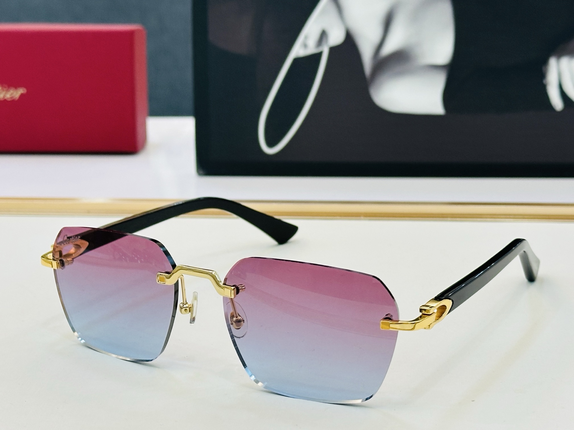 🆕 原版Cartie* 卡家 官网经典款 太阳镜 CT0287O    Size：54口18-140  电镀工艺精湛大牌
