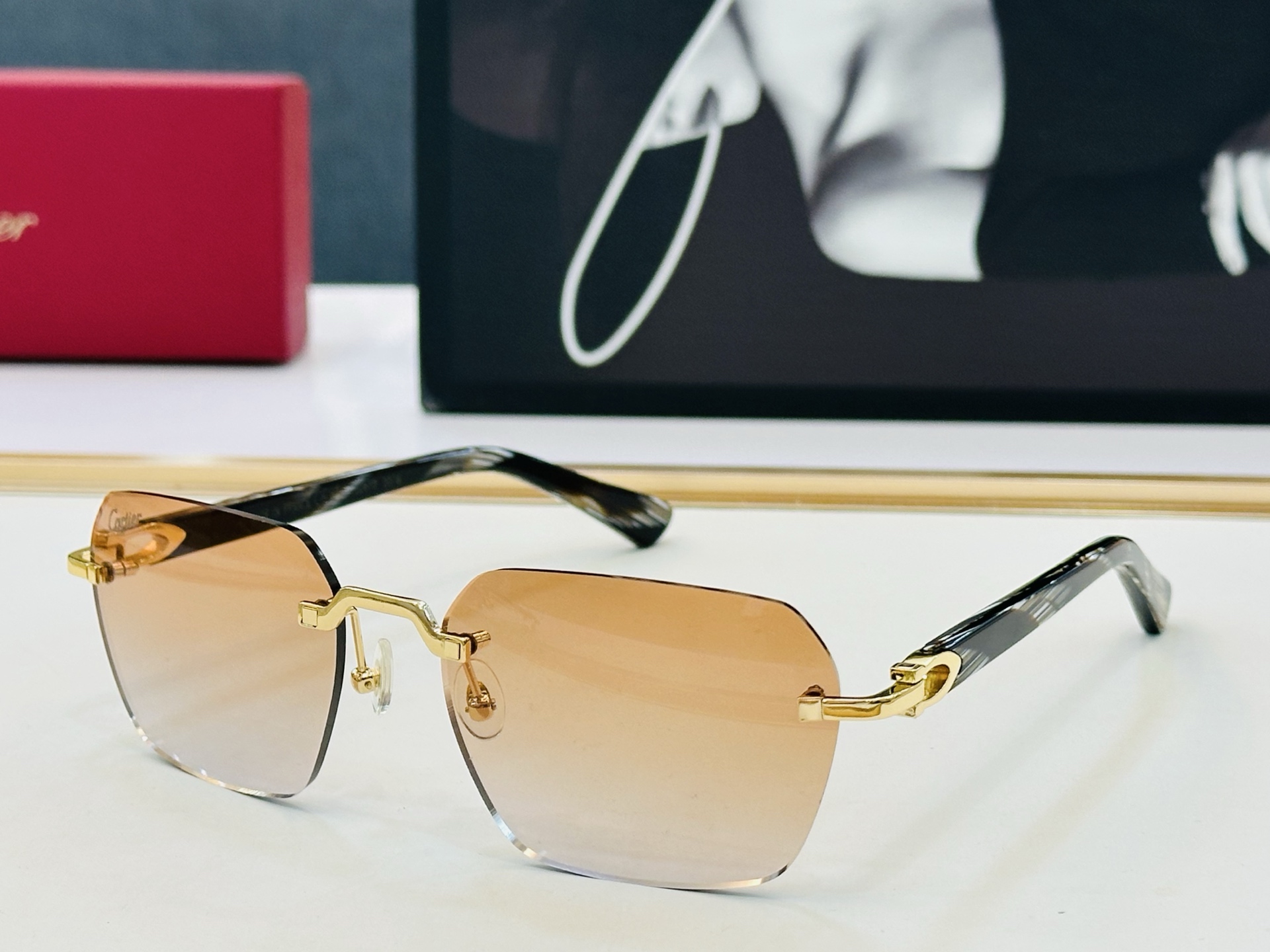 🆕 原版Cartie* 卡家 官网经典款 太阳镜 CT0287O    Size：54口18-140  电镀工艺精湛大牌