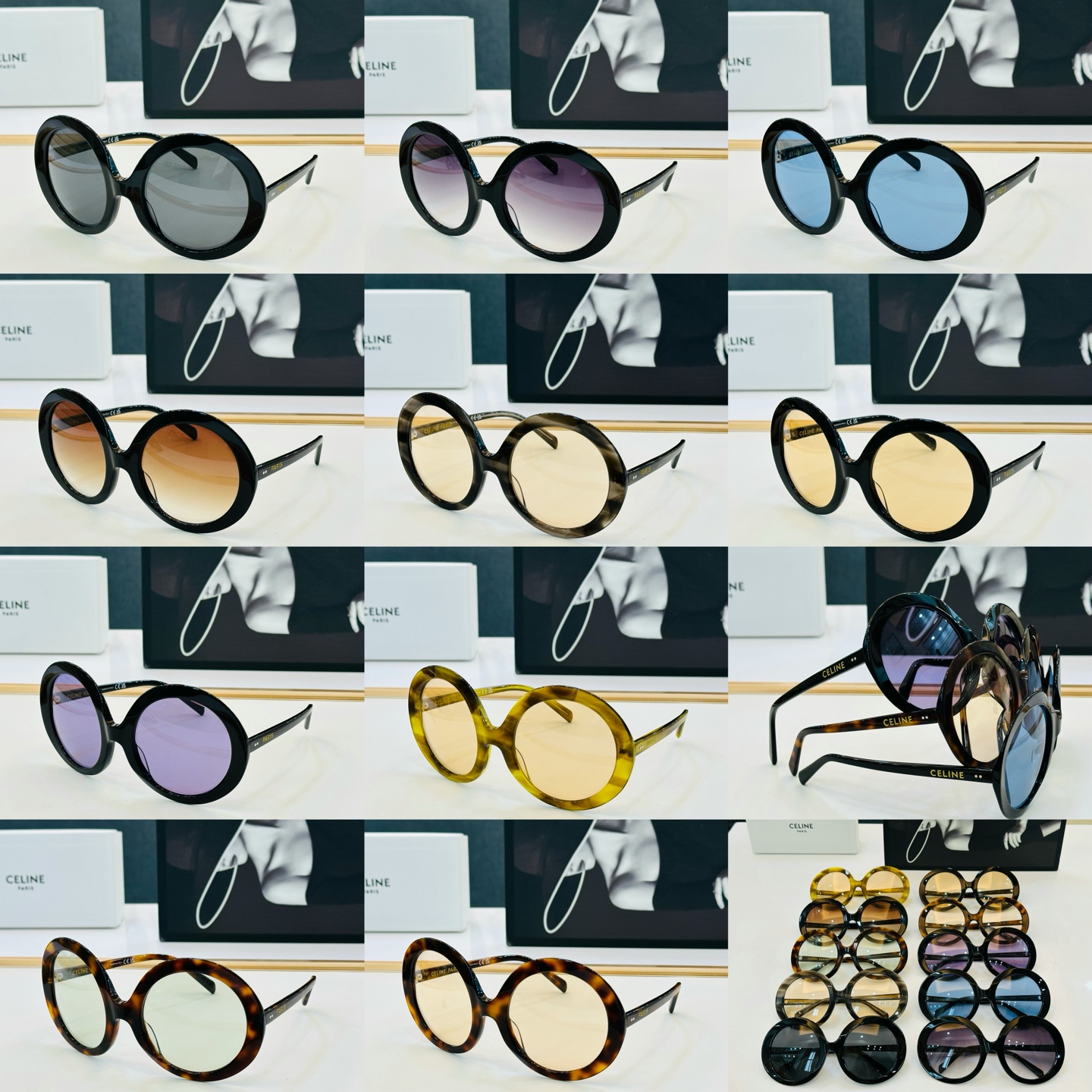 【CELINE】赛琳 CL40345 Size：60口24-130  一直热销的款式 欧美风 光泽度好 质感强  FD工
