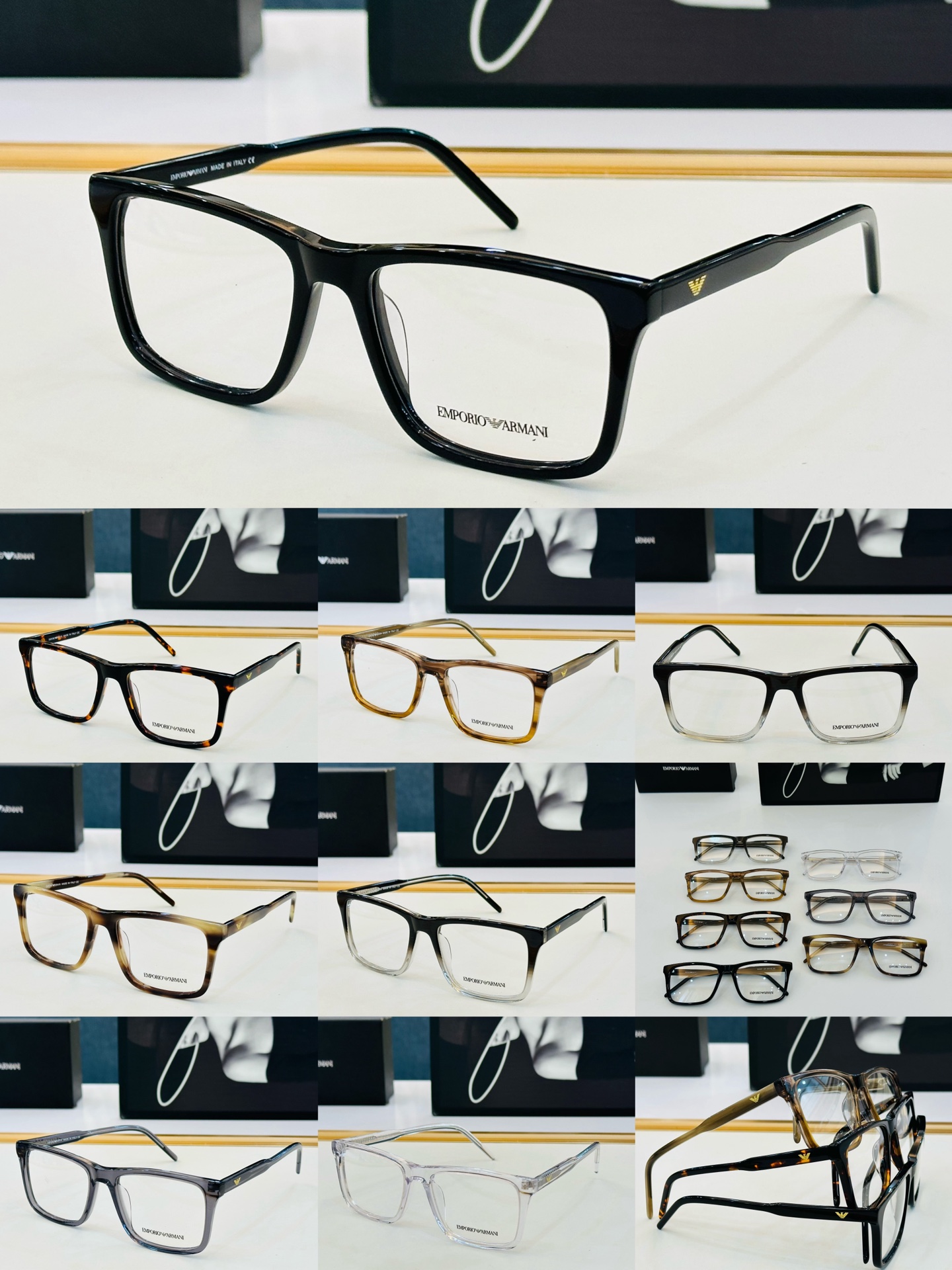 新款 EMPORIO ARMAN* 阿马家 EA3257 Size：55口18-145 时尚超轻 👍👍😎L配光架 