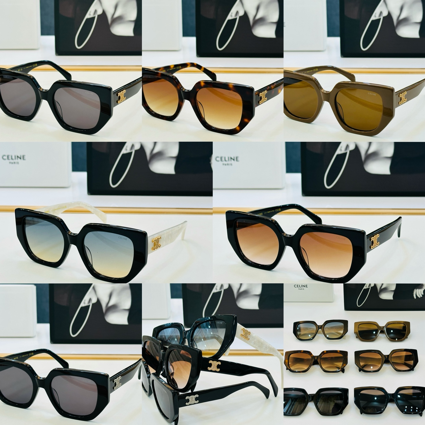 【CELINE】赛琳 CL40239U Size：54口20-145 一直热销的款式，欧美风 光泽度好  XL质感强  