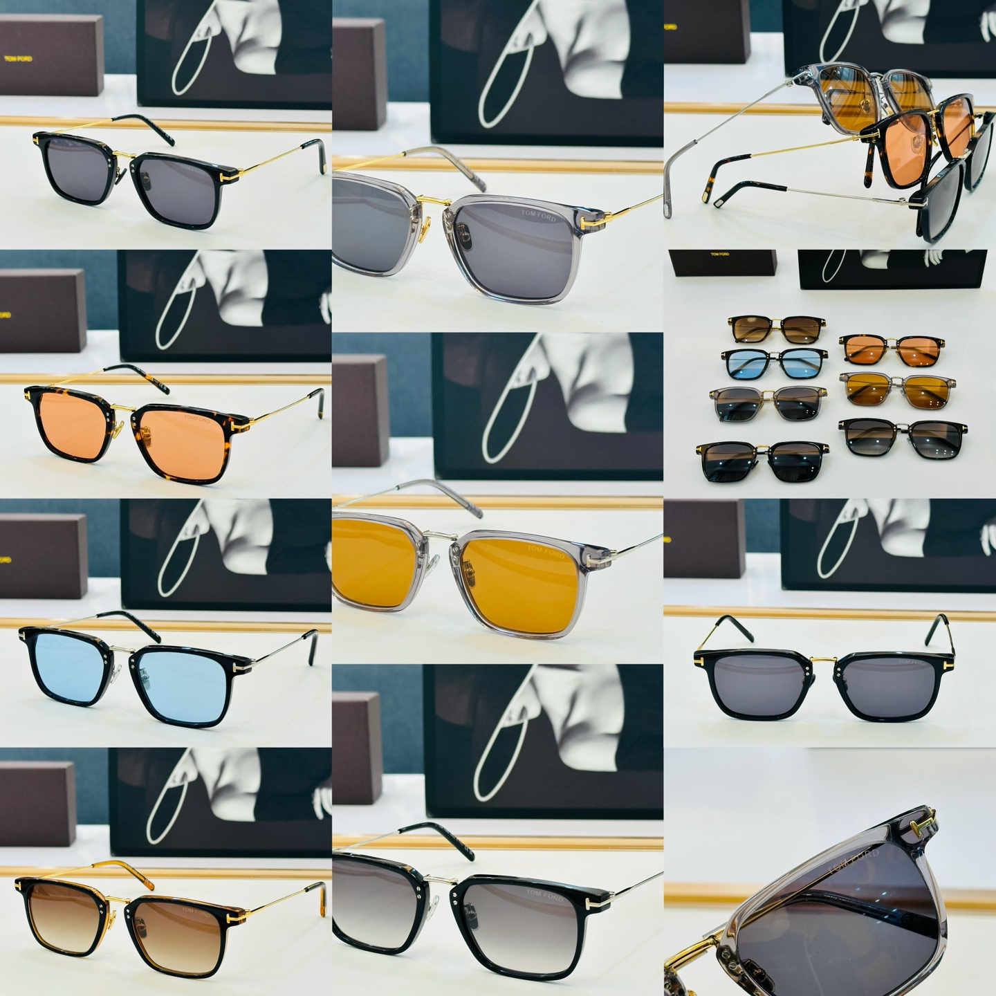 🎉TOM FOR*🎉汤姆家  Model: FT1042  Size：52口21-145 时尚框 👓 一比一 C时尚经典