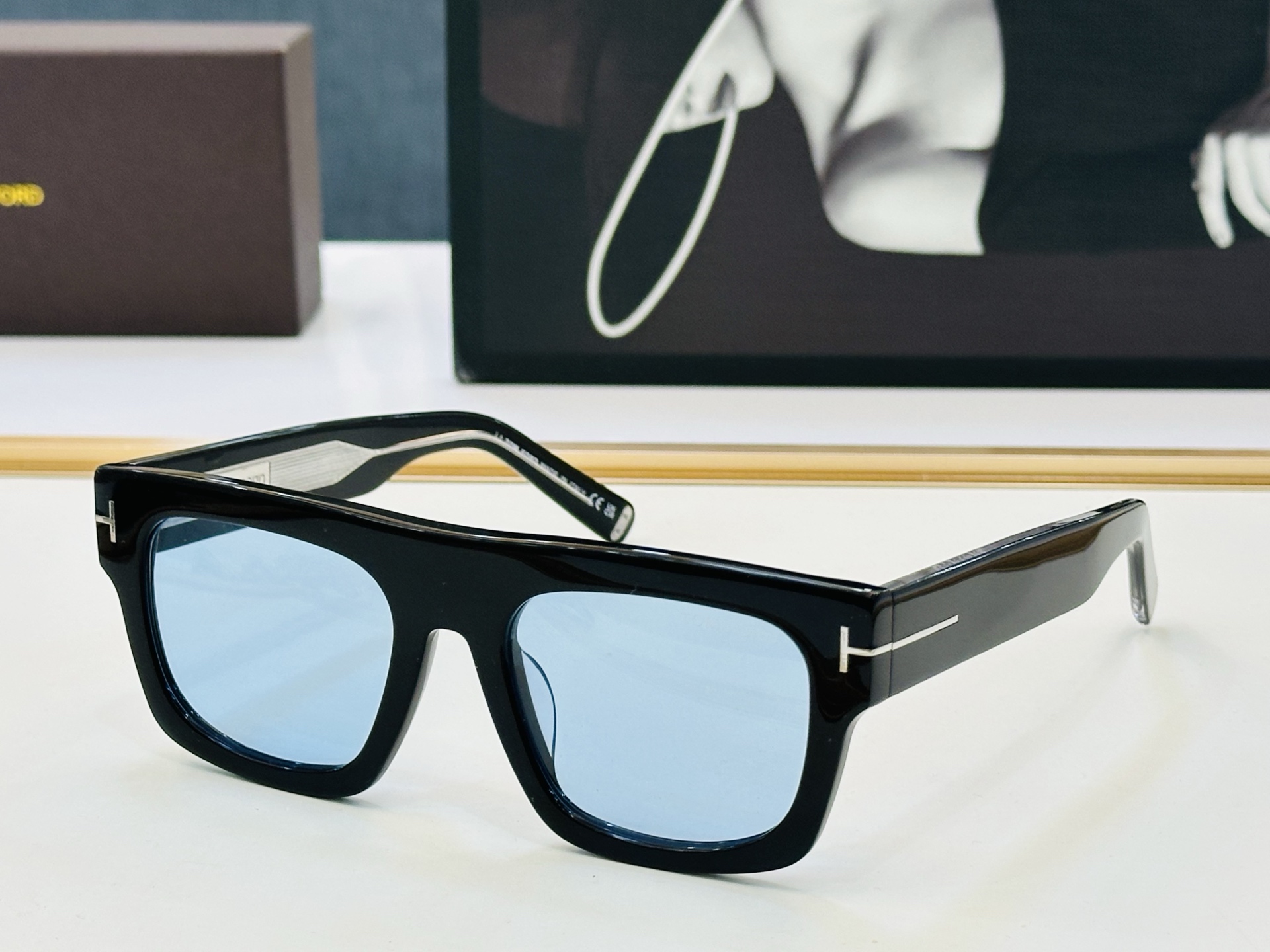 🎉TOM FOR*🎉汤姆家  Model: T10023 Size：53口20-145   时尚框 板材太阳镜👓 一比一