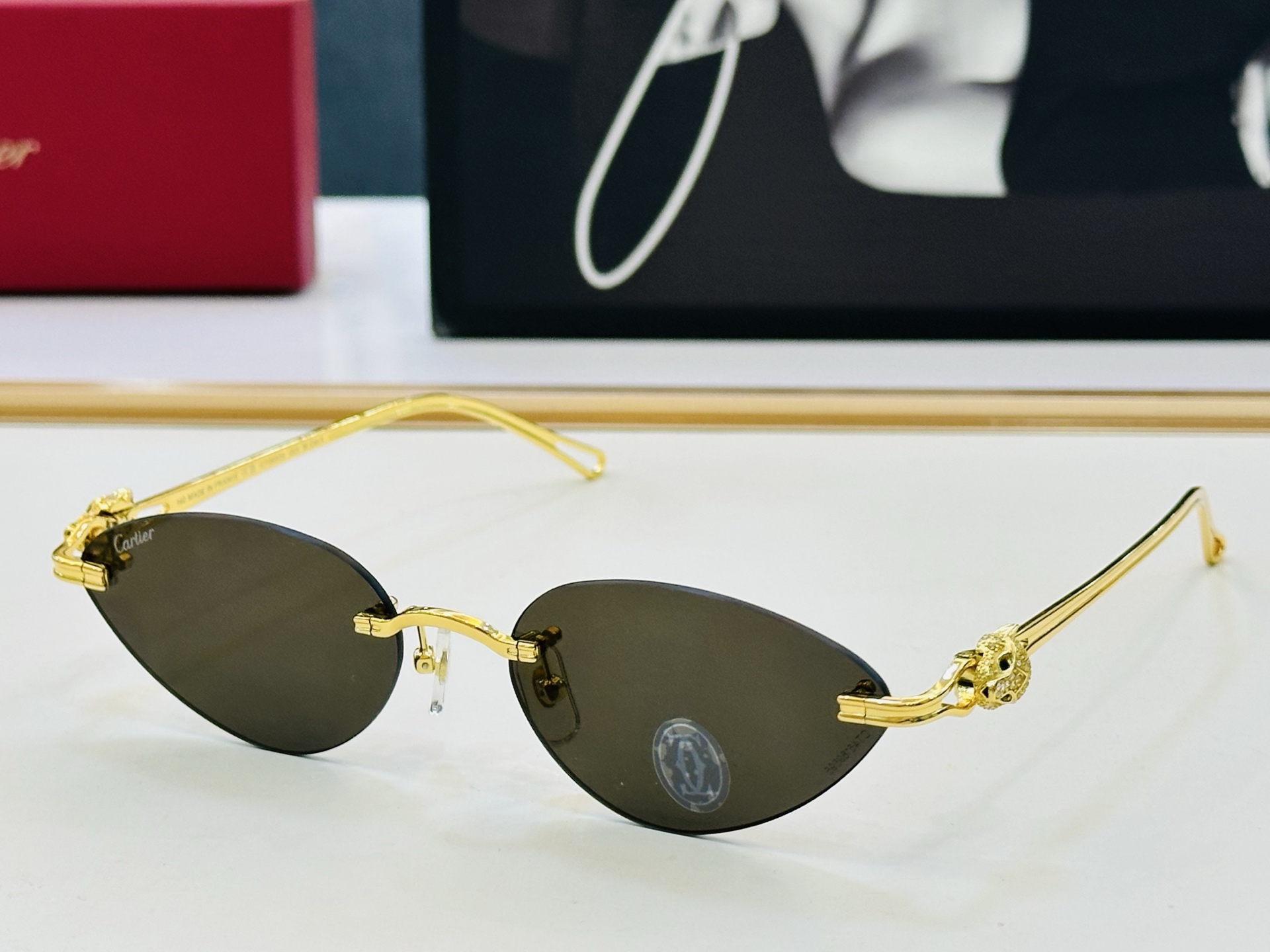 Cartie* 卡家 太阳镜 CT0650S Size：53口21-140 电镀工艺精湛气质十足！一男女同款 🆕 