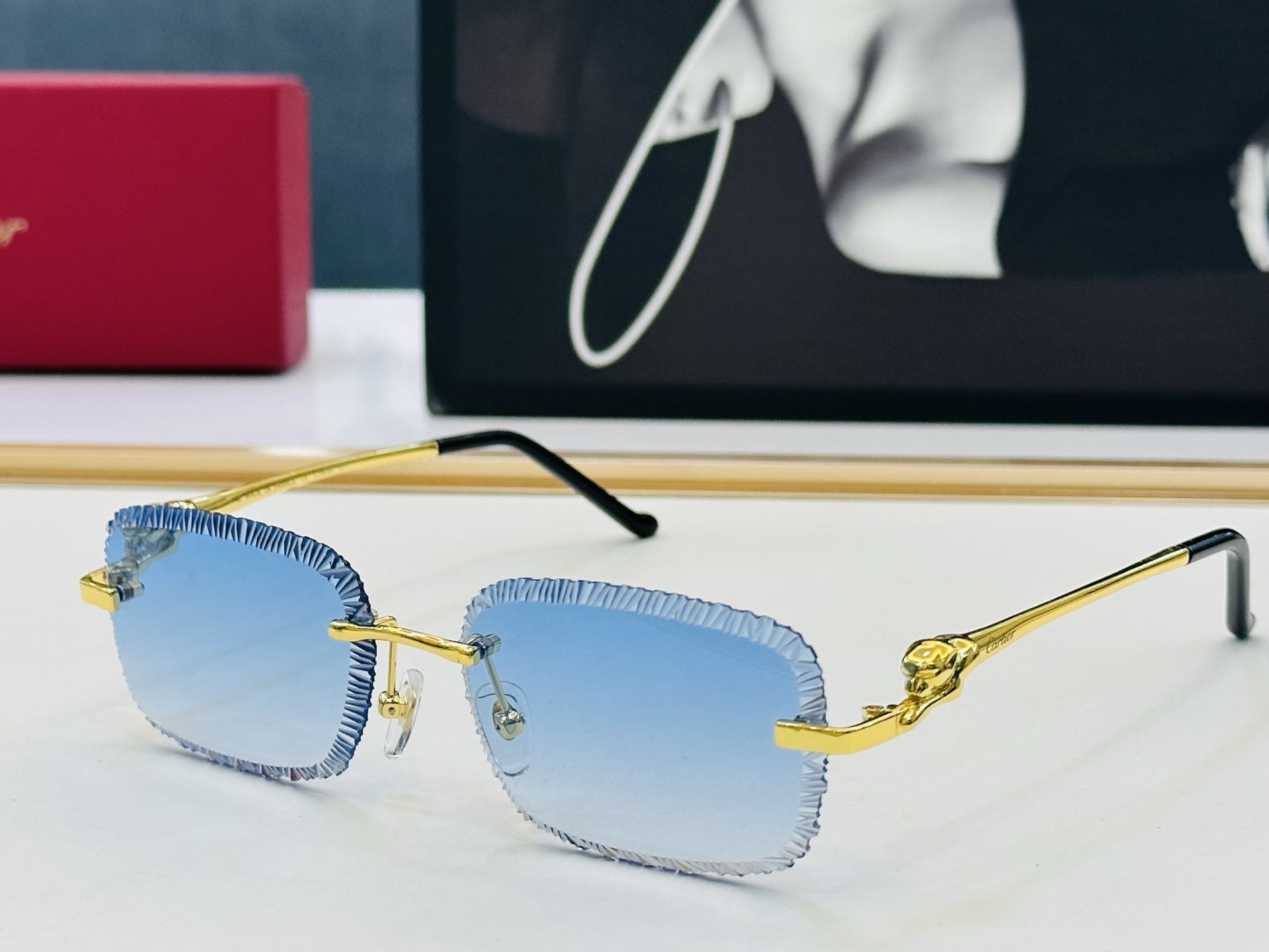 🆕 原版Cartie* 卡家 官网经典款 太阳镜 CT0829O Size：55口16-140  电镀工艺精湛大牌品 J
