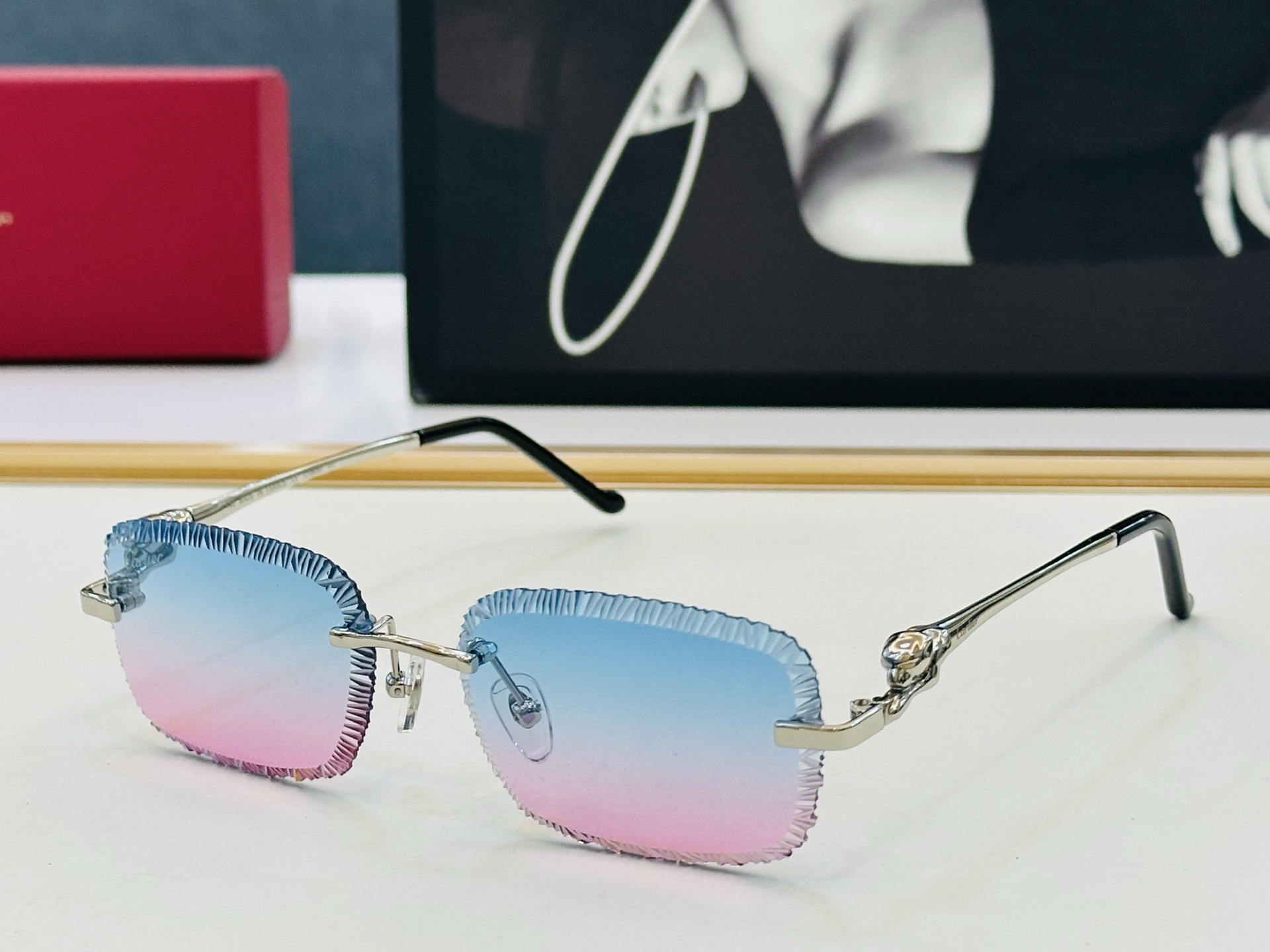 🆕 原版Cartie* 卡家 官网经典款 太阳镜 CT0829O Size：55口16-140  电镀工艺精湛大牌品 J