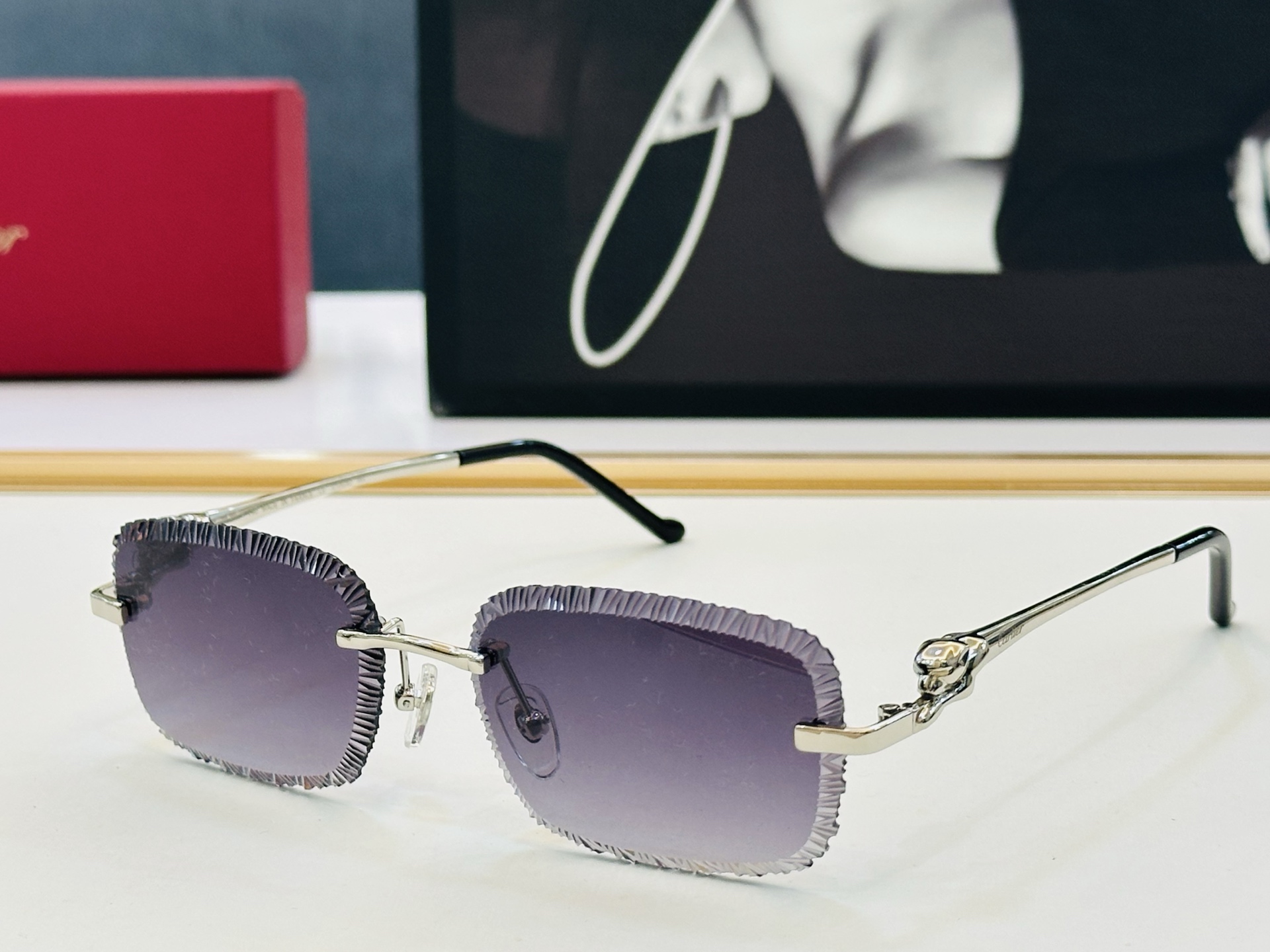🆕 原版Cartie* 卡家 官网经典款 太阳镜 CT0829O Size：55口16-140  电镀工艺精湛大牌品 J