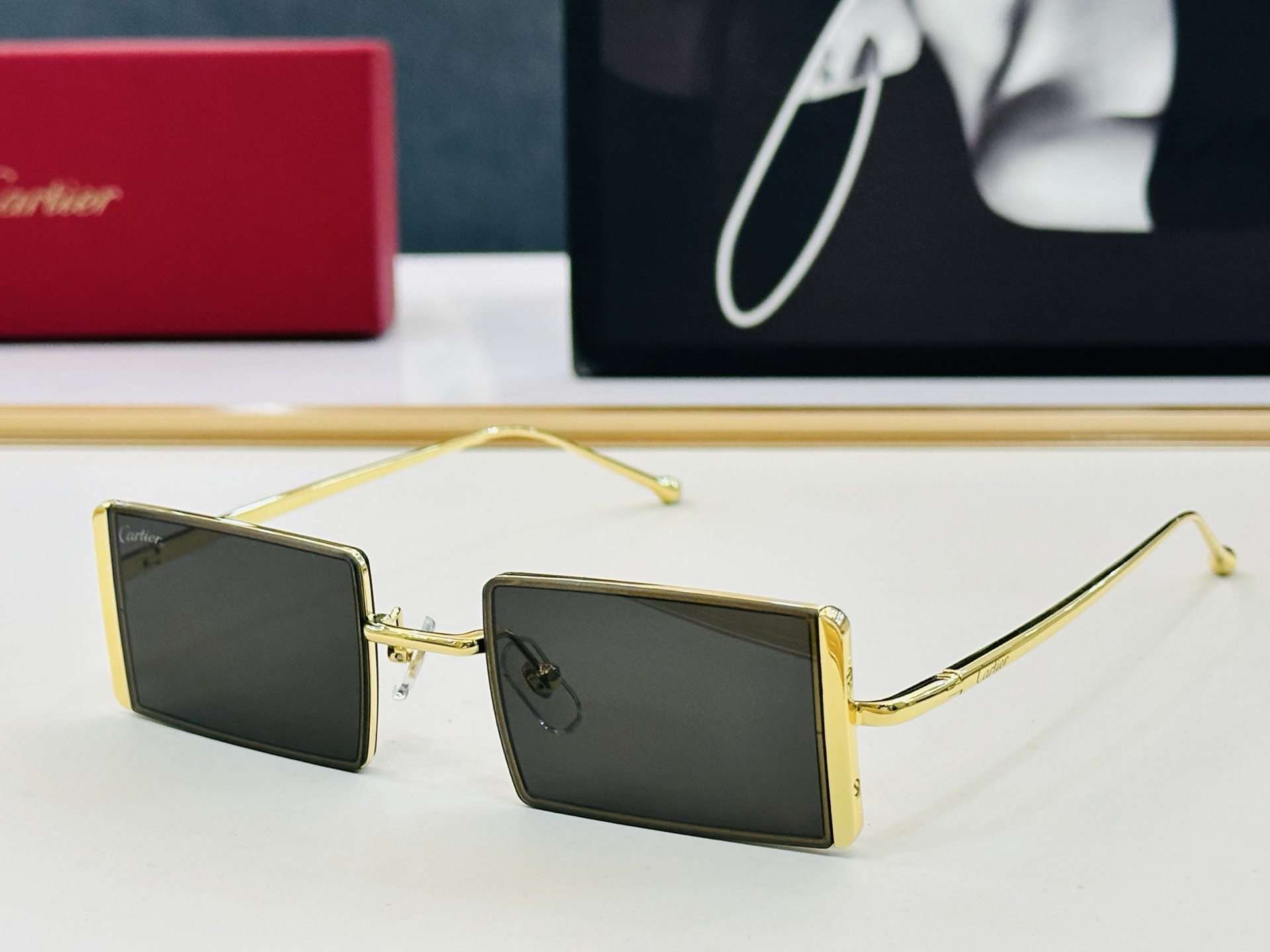 🆕 原版Cartie* 卡家 官网经典款 太阳镜 CT0728S Size：49口20-135   电镀工艺精湛大牌品 
