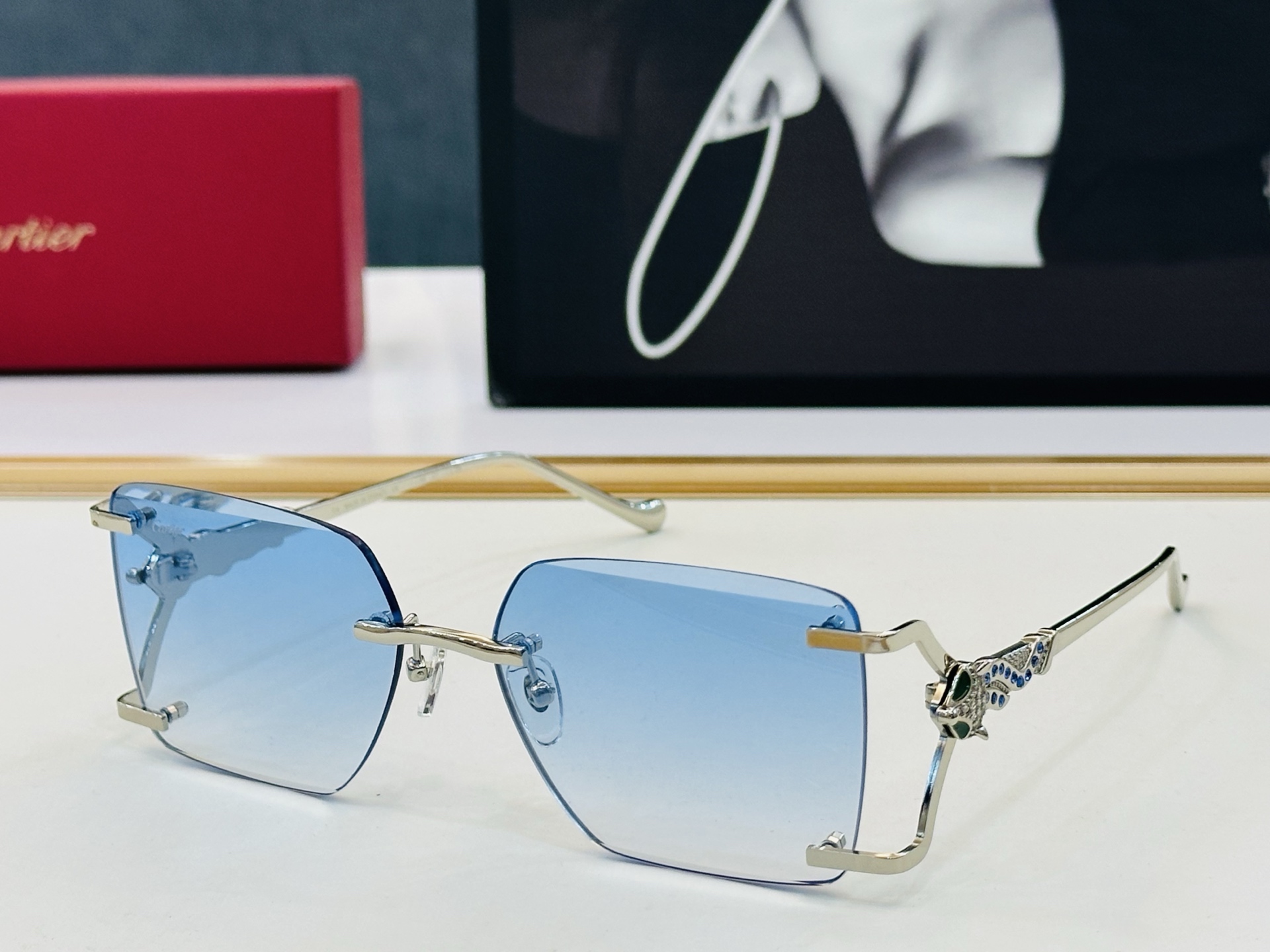 🆕 原版Cartie* 卡家 官网经典款 太阳镜 CT7186S Size：59口17-138  电镀工艺精湛大牌品 X