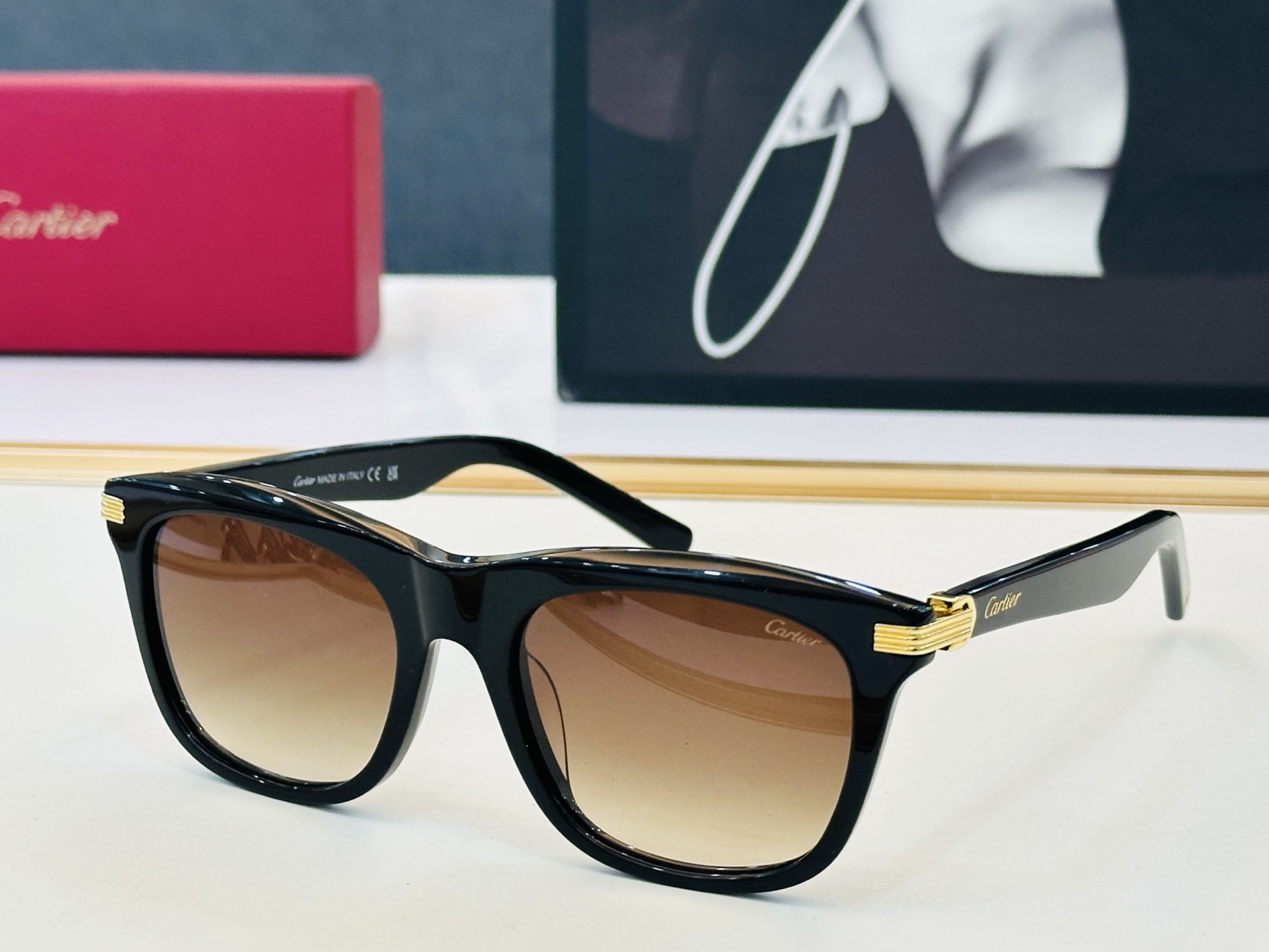Cartier-卡家 🎁CT0396S Size：53口20-145 不挑脸型 简约大气 时尚休闲👌👃C配光镜 