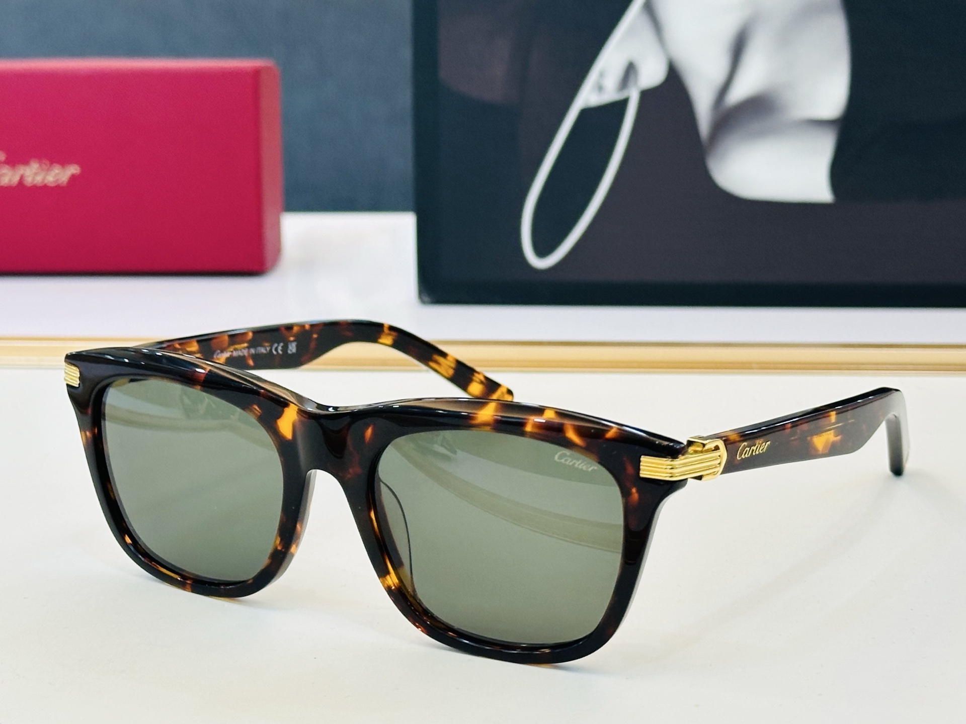 Cartier-卡家 🎁CT0396S Size：53口20-145 不挑脸型 简约大气 时尚休闲👌👃C配光镜 