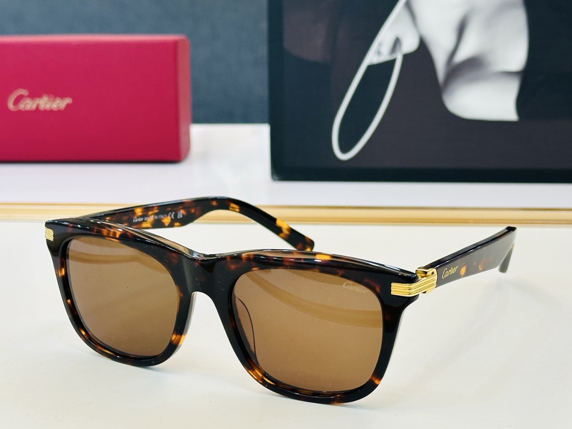 Cartier-卡家 🎁CT0396S Size：53口20-145 不挑脸型 简约大气 时尚休闲👌👃C配光镜 
