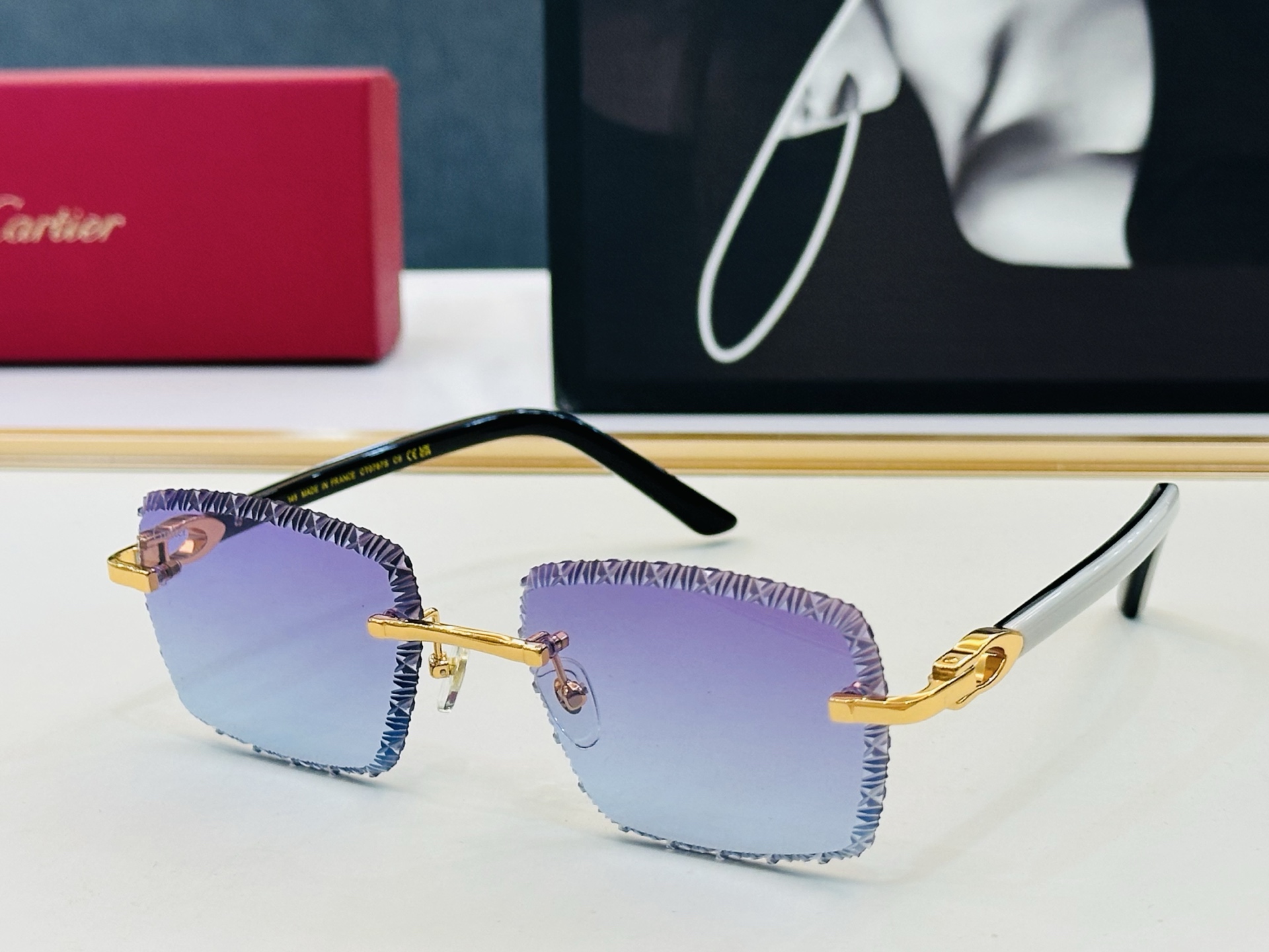 🆕 原版Cartie* 卡家 官网经典款 太阳镜 CT0787S Size：54口18-145  电镀工艺精湛大牌品 D