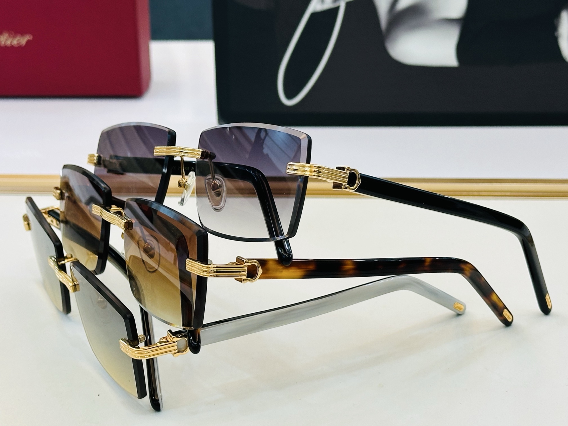 🆕 原版Cartie* 卡家 官网经典款 太阳镜 CT0780S Size：59口18-145  电镀工艺精湛大牌品 D