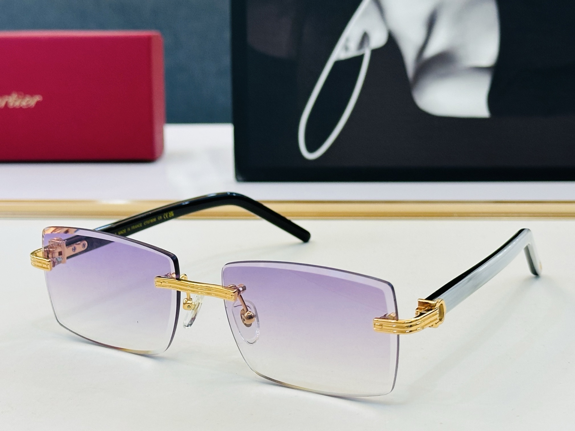 🆕 原版Cartie* 卡家 官网经典款 太阳镜 CT0780S Size：59口18-145  电镀工艺精湛大牌品 D