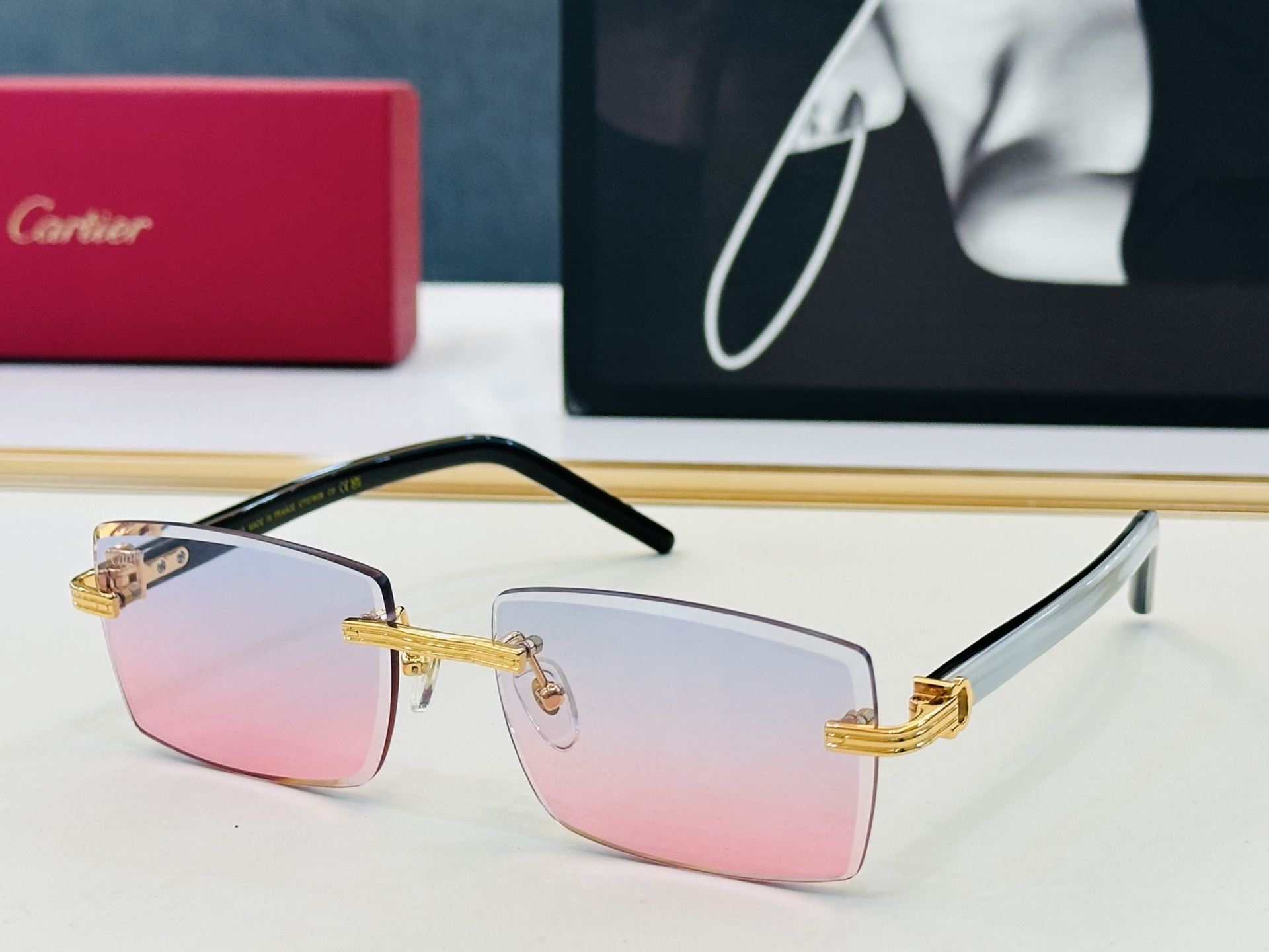 🆕 原版Cartie* 卡家 官网经典款 太阳镜 CT0780S Size：59口18-145  电镀工艺精湛大牌品 D