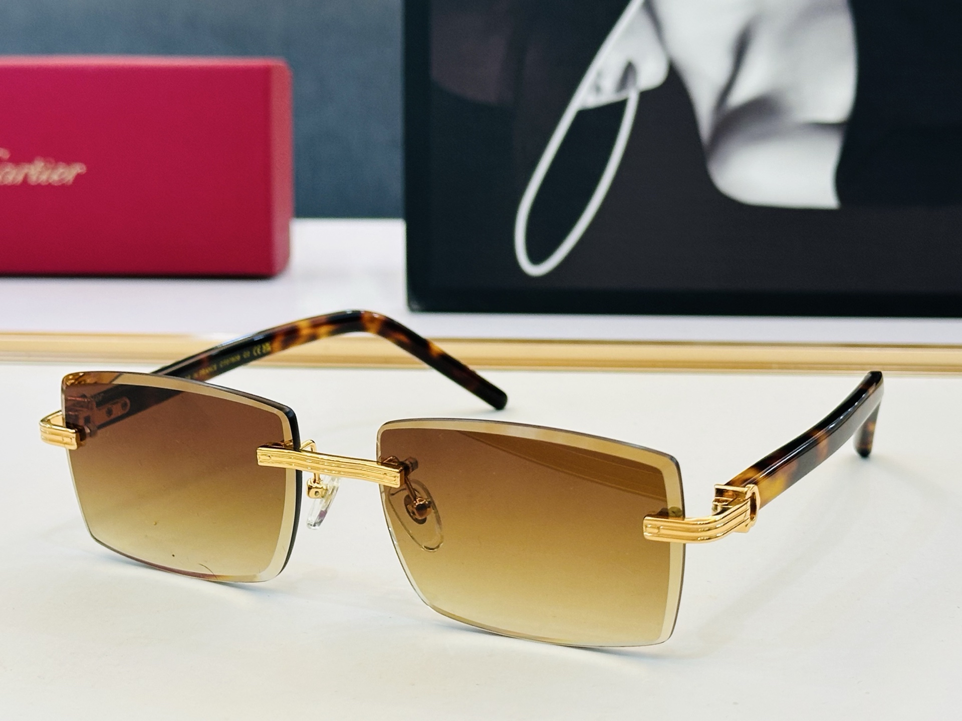 🆕 原版Cartie* 卡家 官网经典款 太阳镜 CT0780S Size：59口18-145  电镀工艺精湛大牌品 D