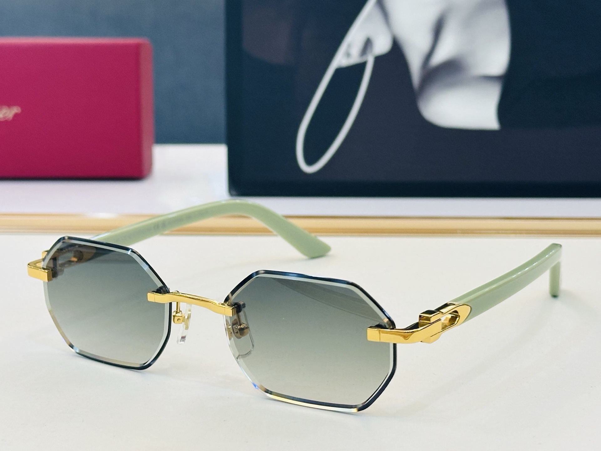 🆕 原版Cartie* 卡家 官网经典款 太阳镜 CT0439S Size：54口19-145  电镀工艺精湛大牌品 H