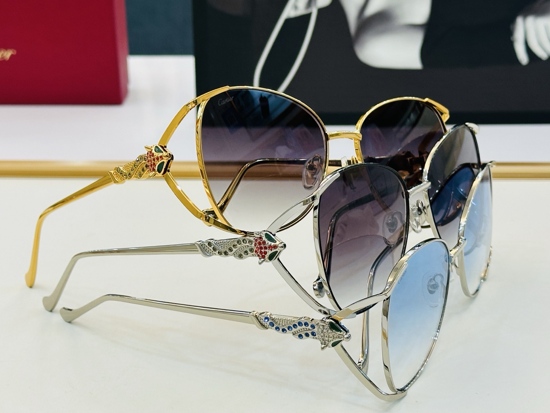 🆕 原版Cartie* 卡家 官网经典款 太阳镜 CT02287 Size：60口17-138  电镀工艺精湛大牌品 X