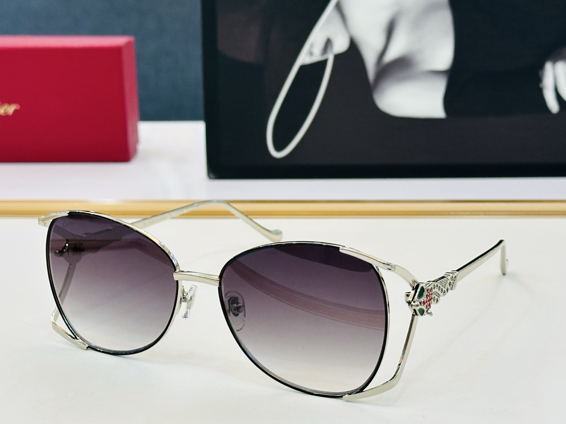 🆕 原版Cartie* 卡家 官网经典款 太阳镜 CT02287 Size：60口17-138  电镀工艺精湛大牌品 X