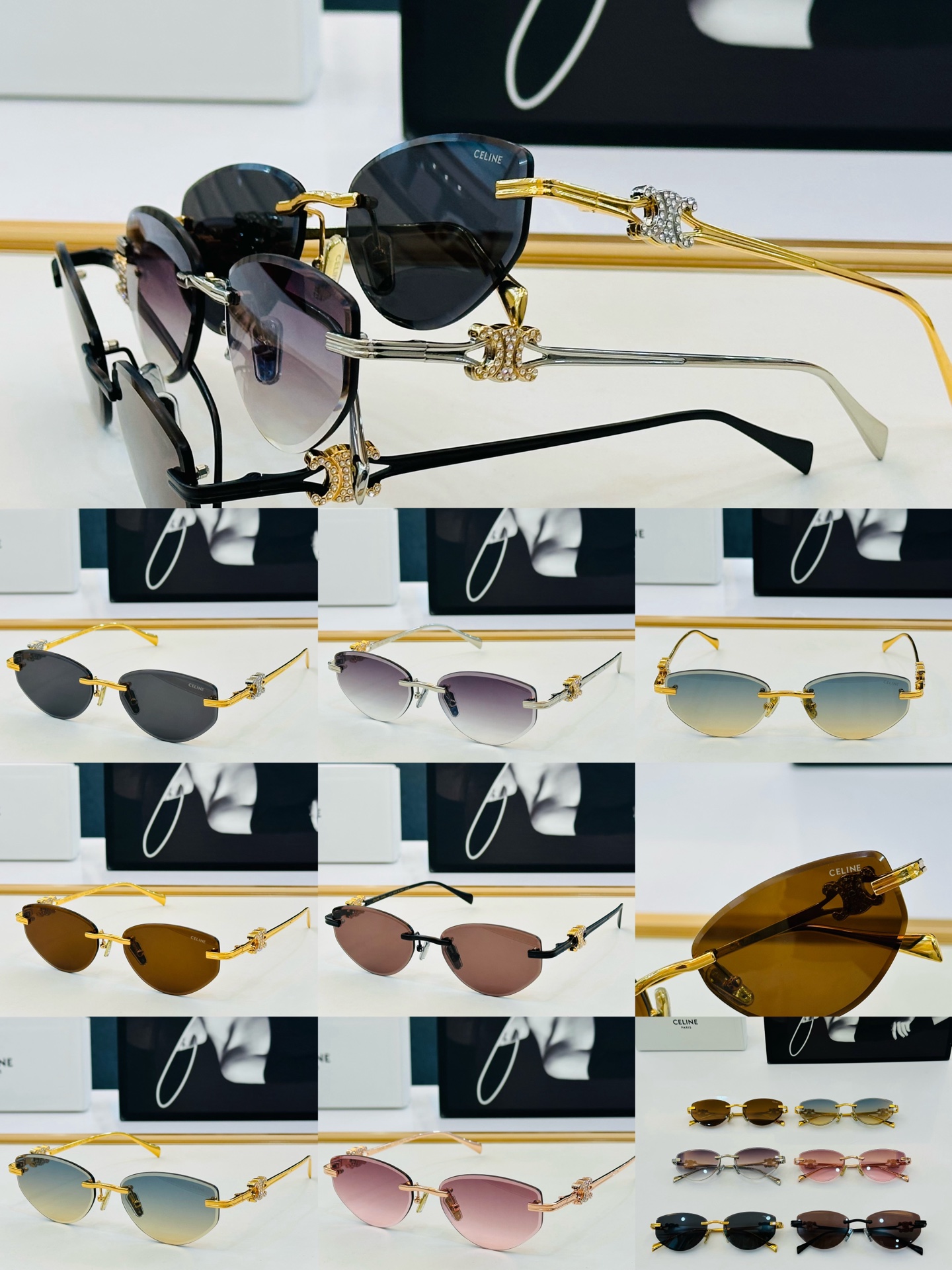 【CELINE】赛琳 CL2382U Size：57口16-145 一直热销的款式，欧美风 光泽度好  X工艺超赞 👍🏻