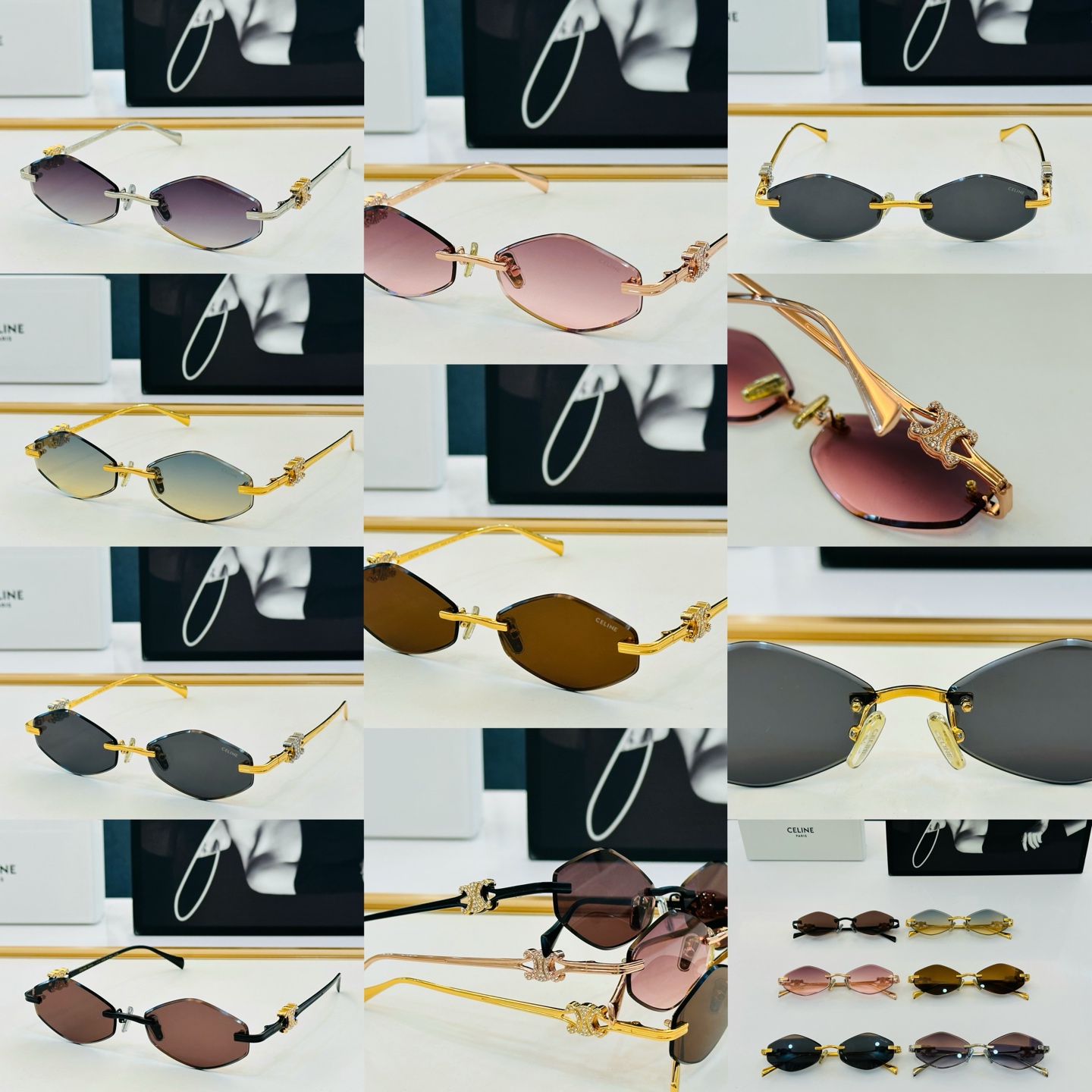 【CELINE】赛琳 CL2383U Size：57口17-145 一直热销的款式，欧美风 光泽度好  X工艺超赞 👍🏻
