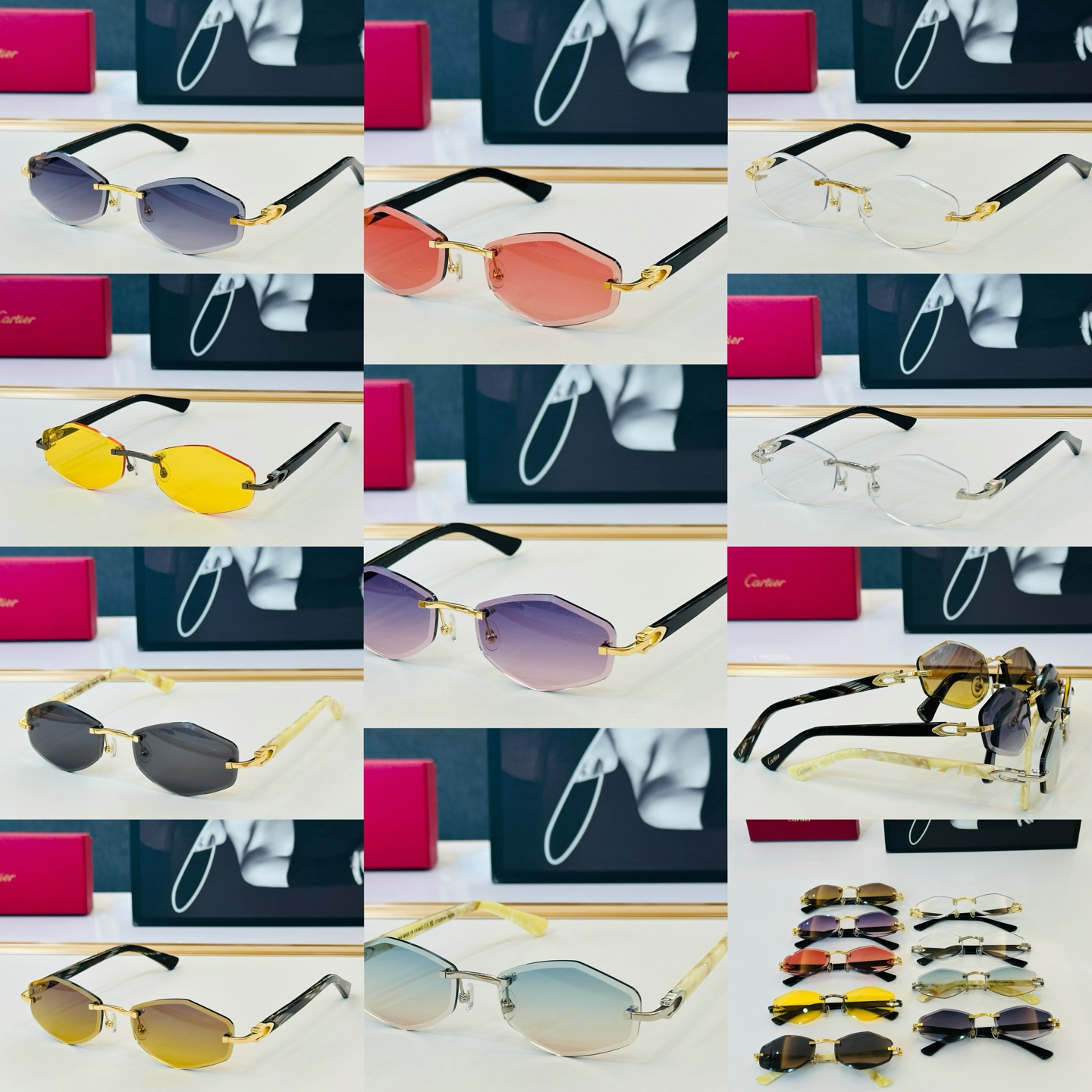 🆕 原版Cartie* 卡家 官网经典款 太阳镜 CT0287O Size：54口18-140 电镀工艺精湛大牌品 L戴